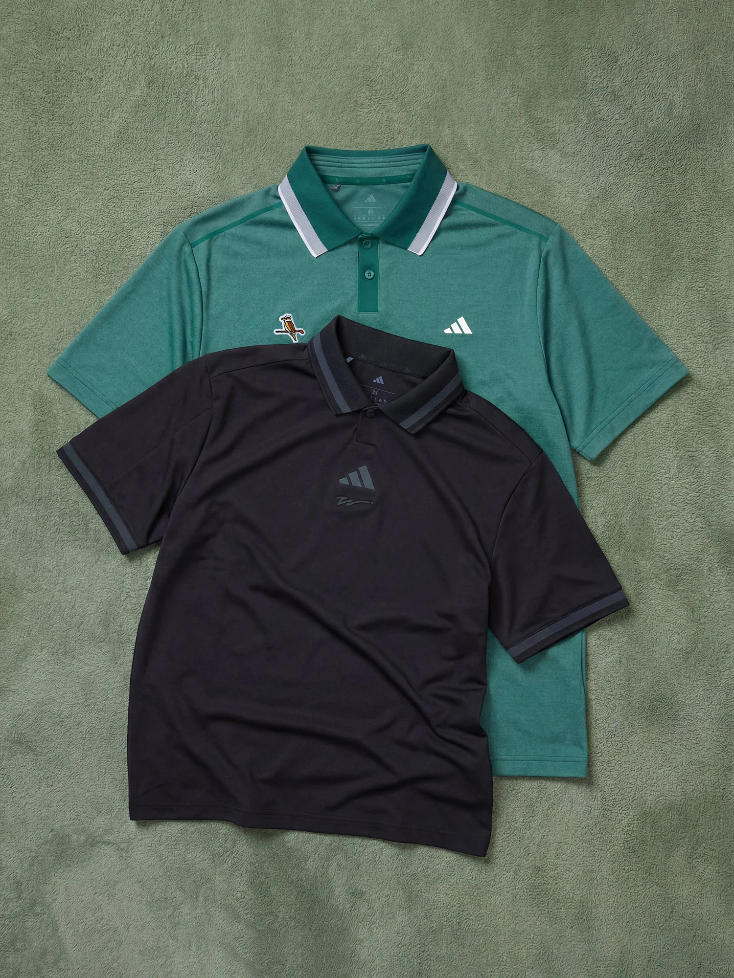 adidas X Walker Ultimate365 Tour Twistknit Pique Polo Shirt Collegiate Green - Image 5