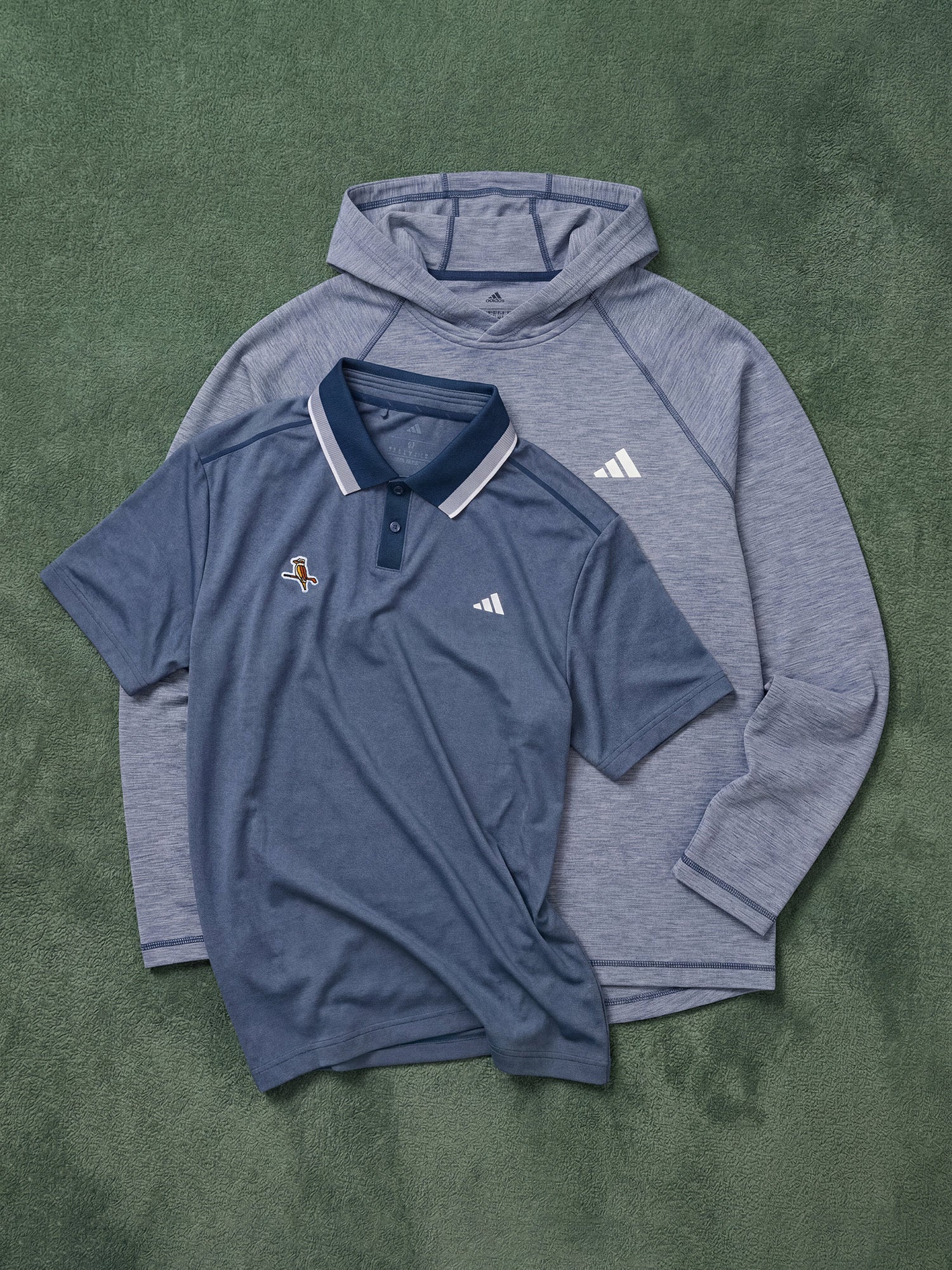 adidas X Walker Ultimate365 Tour Twistknit Pique Polo Shirt Collegiate Navy - Image 3