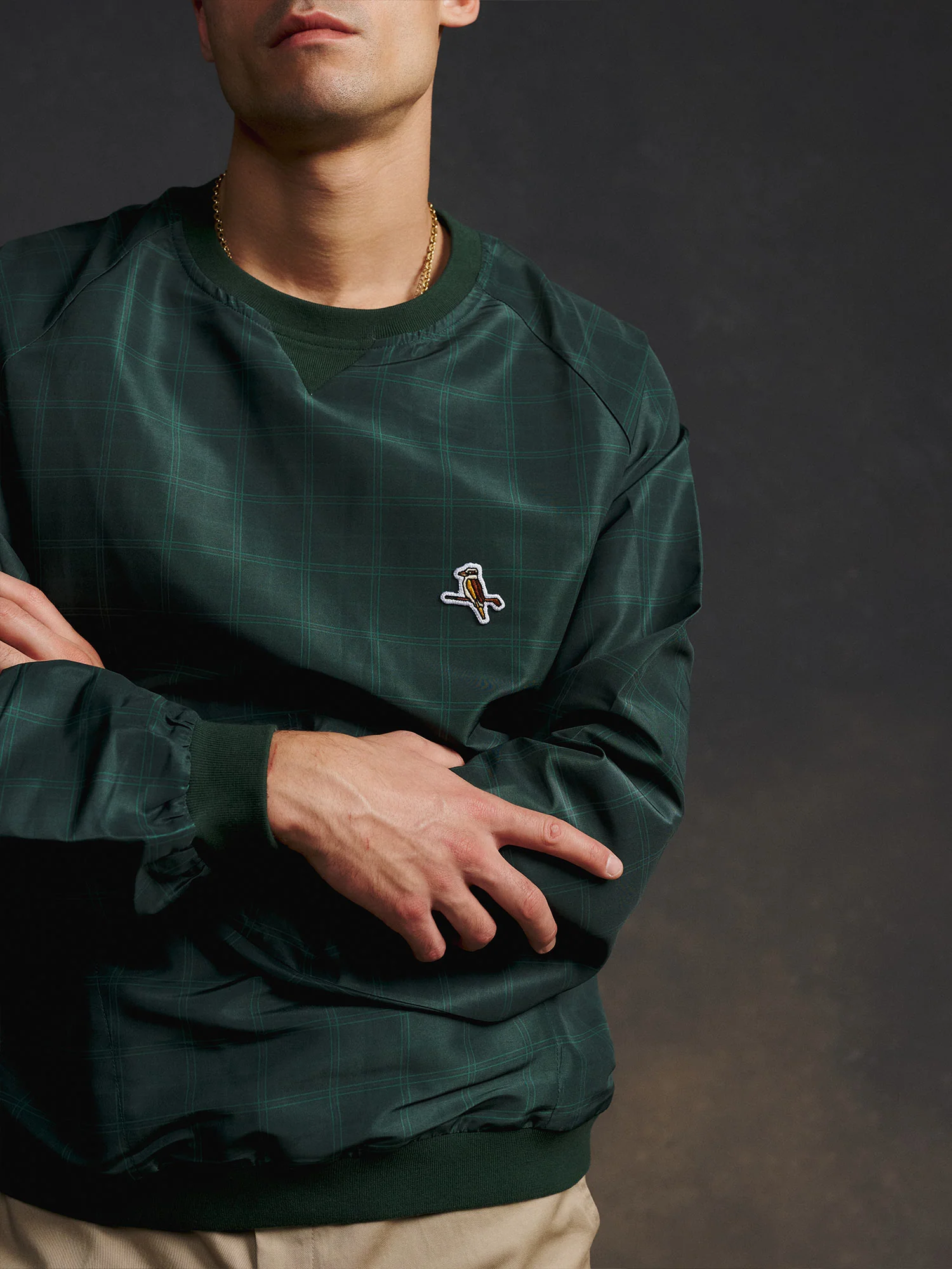 Gold Label Checkered pullover Forest - Image 8