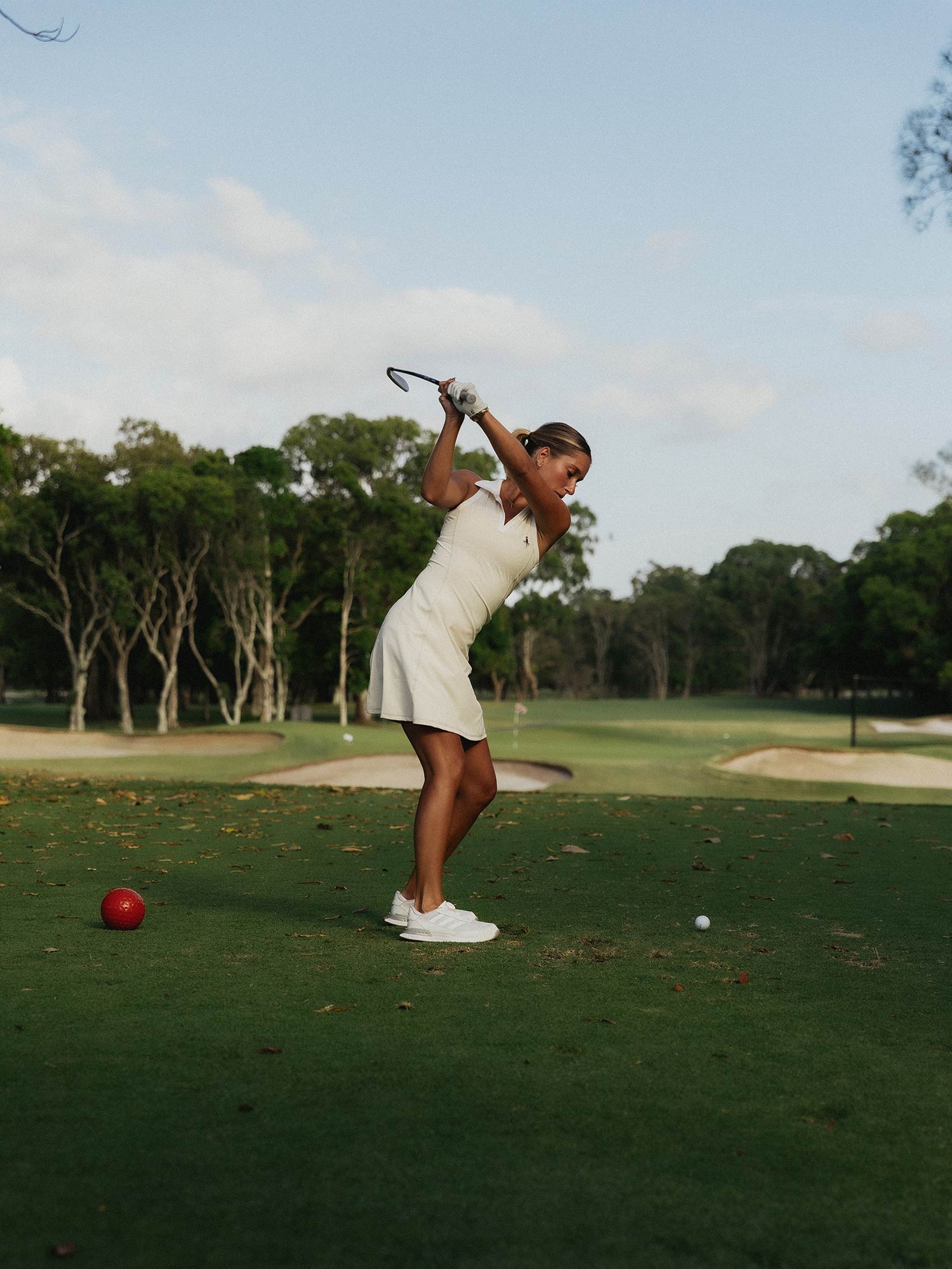 Womens Fairway Dress Sand - Image 8
