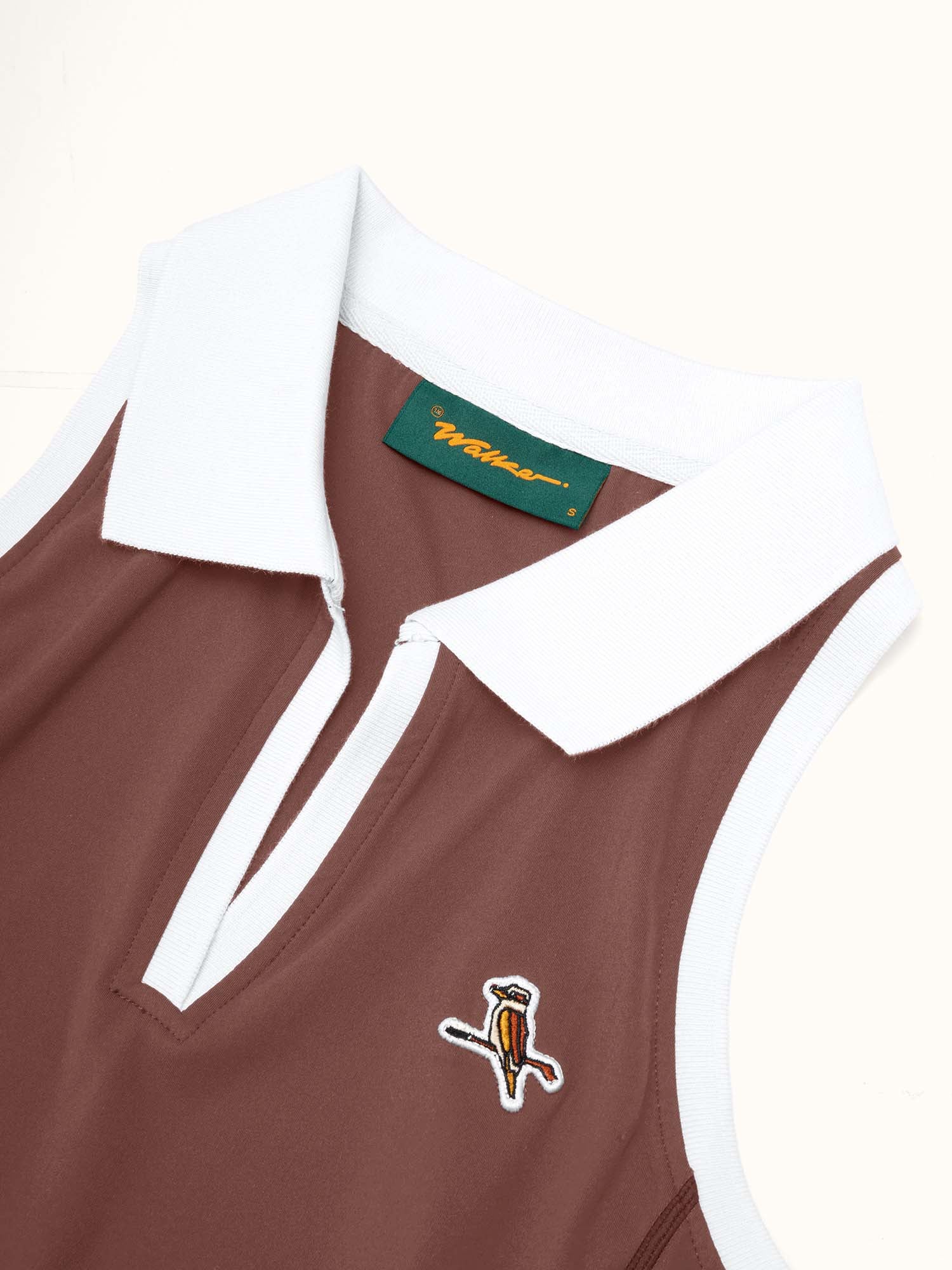 Womens Fairway Dress Mocha - Image 4