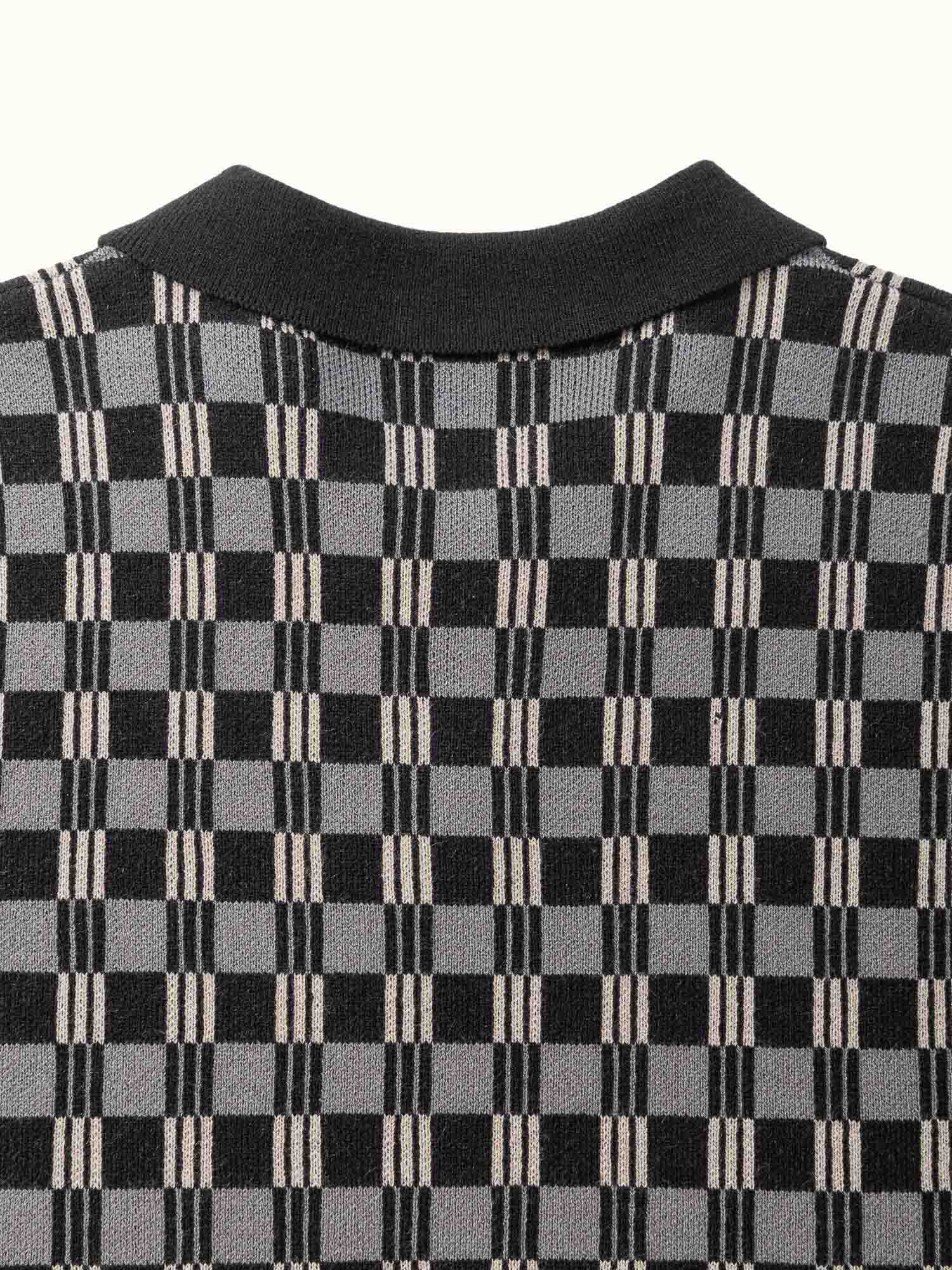 Gold Label Flint Jacquard Polo Black - Image 10