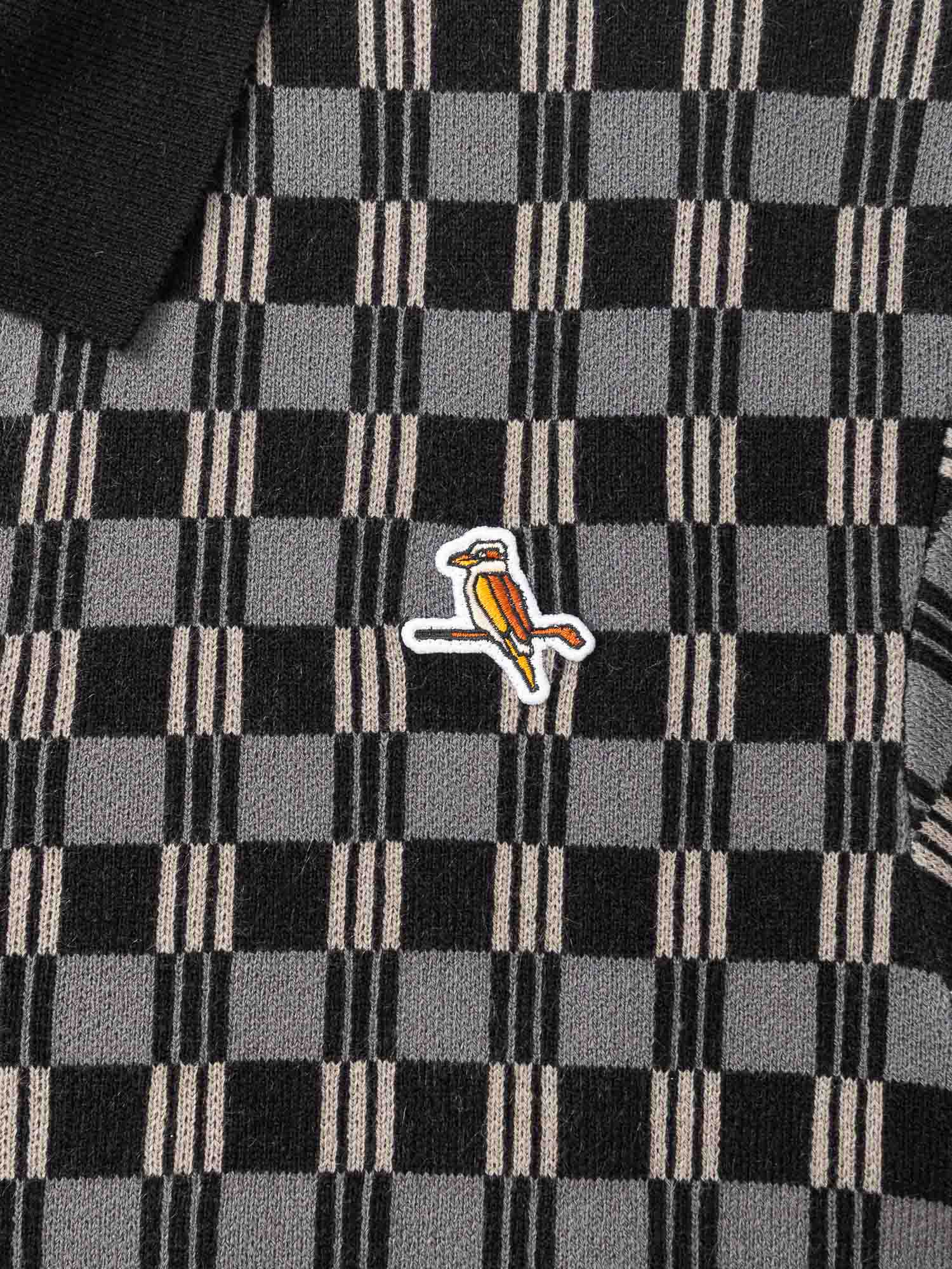 Gold Label Flint Jacquard Polo Black - Image 9