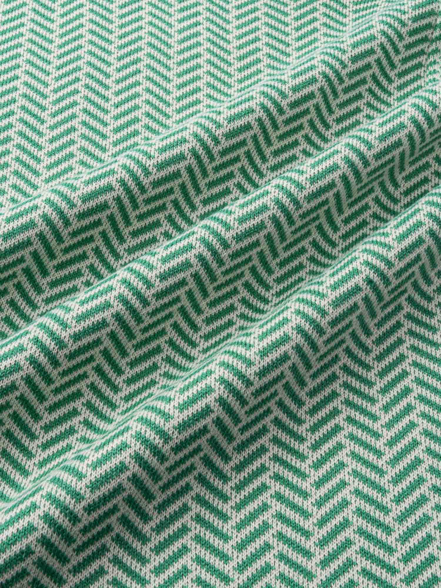 Georgia Knit Polo Heathered Green - Image 6