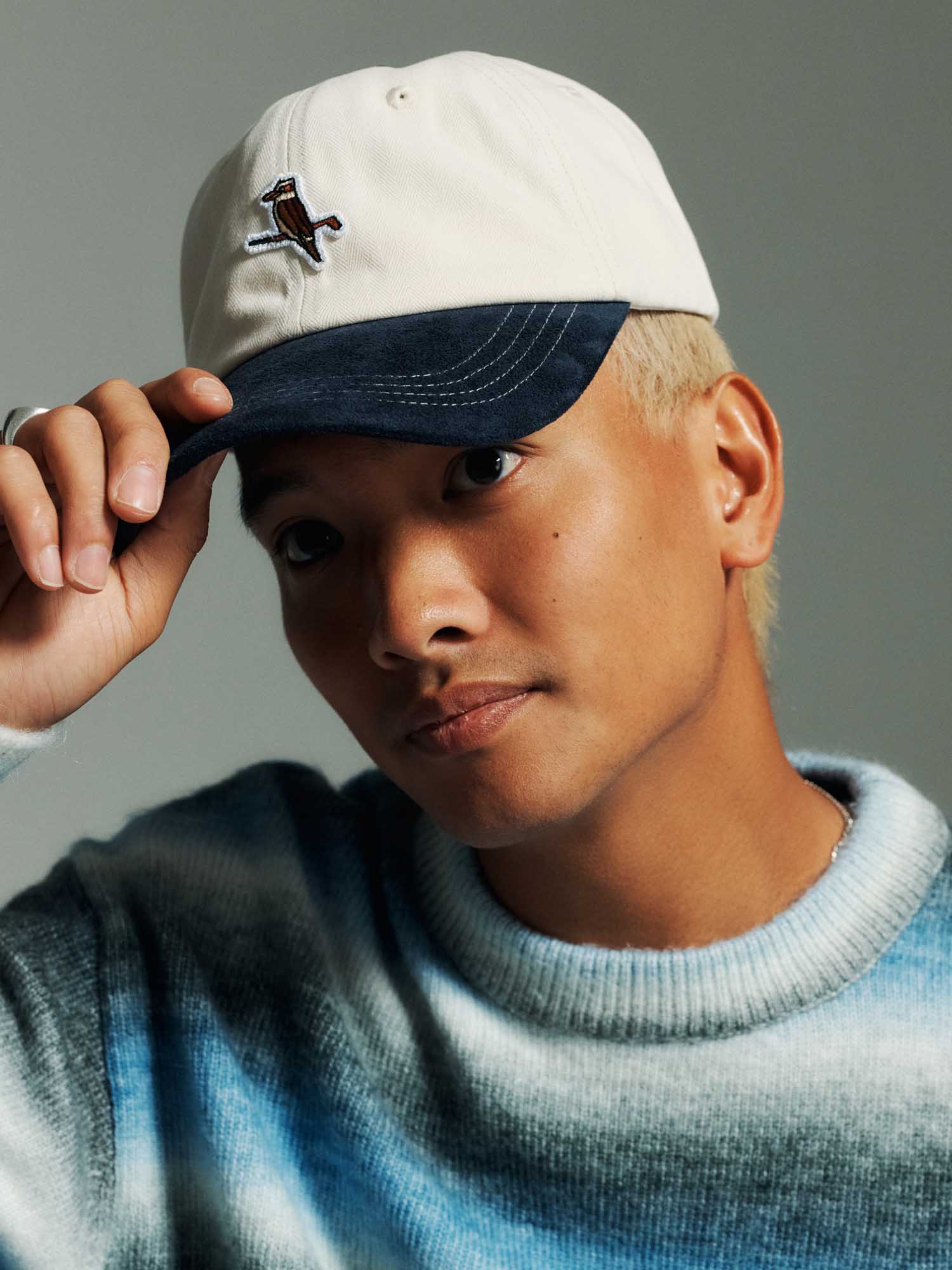 Gold Label 6-Panel World Series Cap Cream / Navy - Image 4