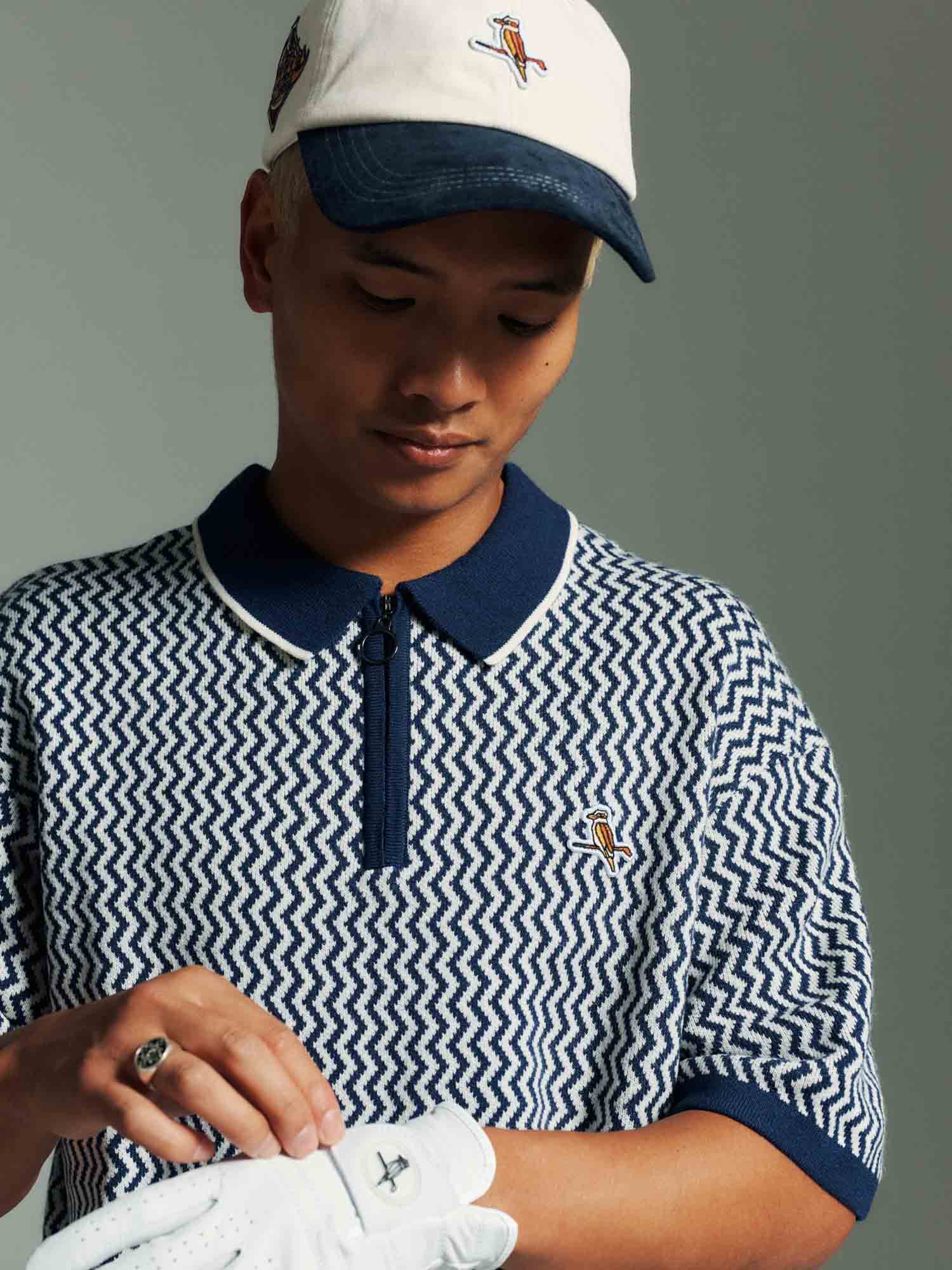 Gold Label 6-Panel World Series Cap Cream / Navy - Image 7