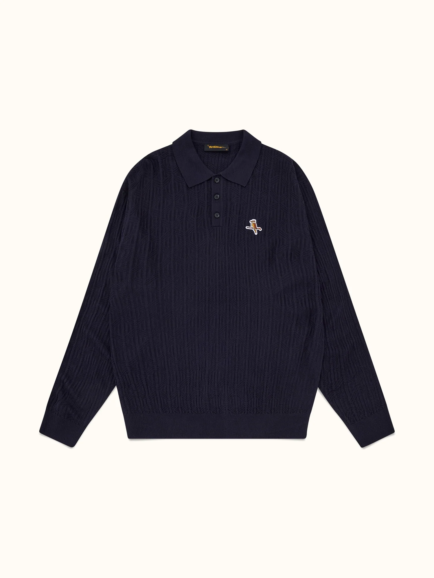 Gold Label Knit LS Polo Lake Blue