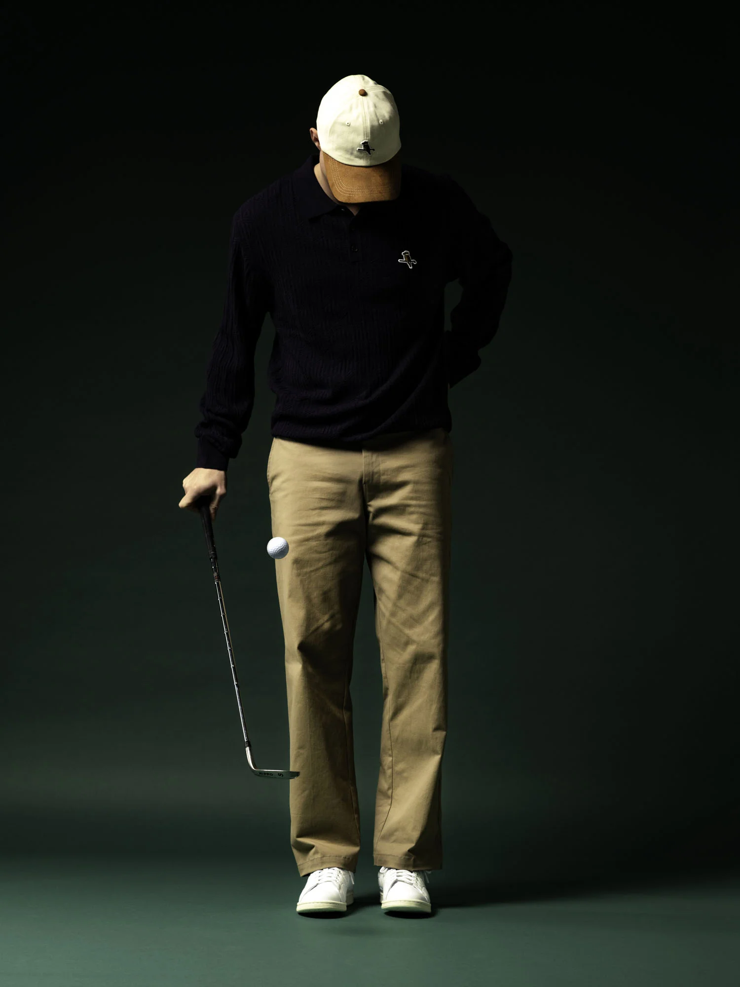 Gold Label Knit LS Polo Lake Blue - Image 2