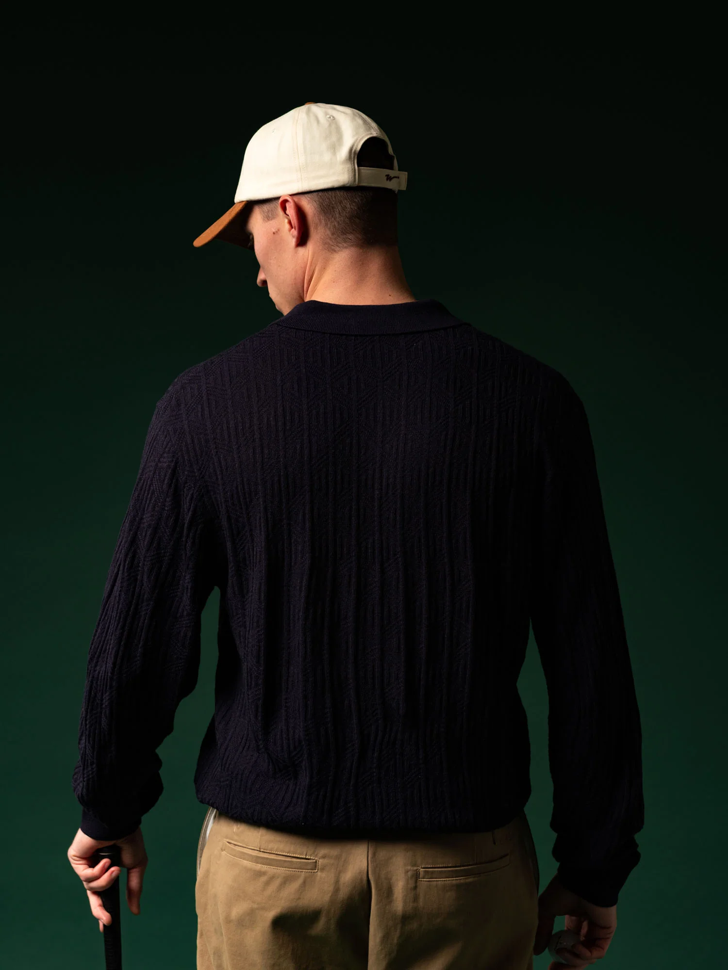 Gold Label Knit LS Polo Lake Blue - Image 3