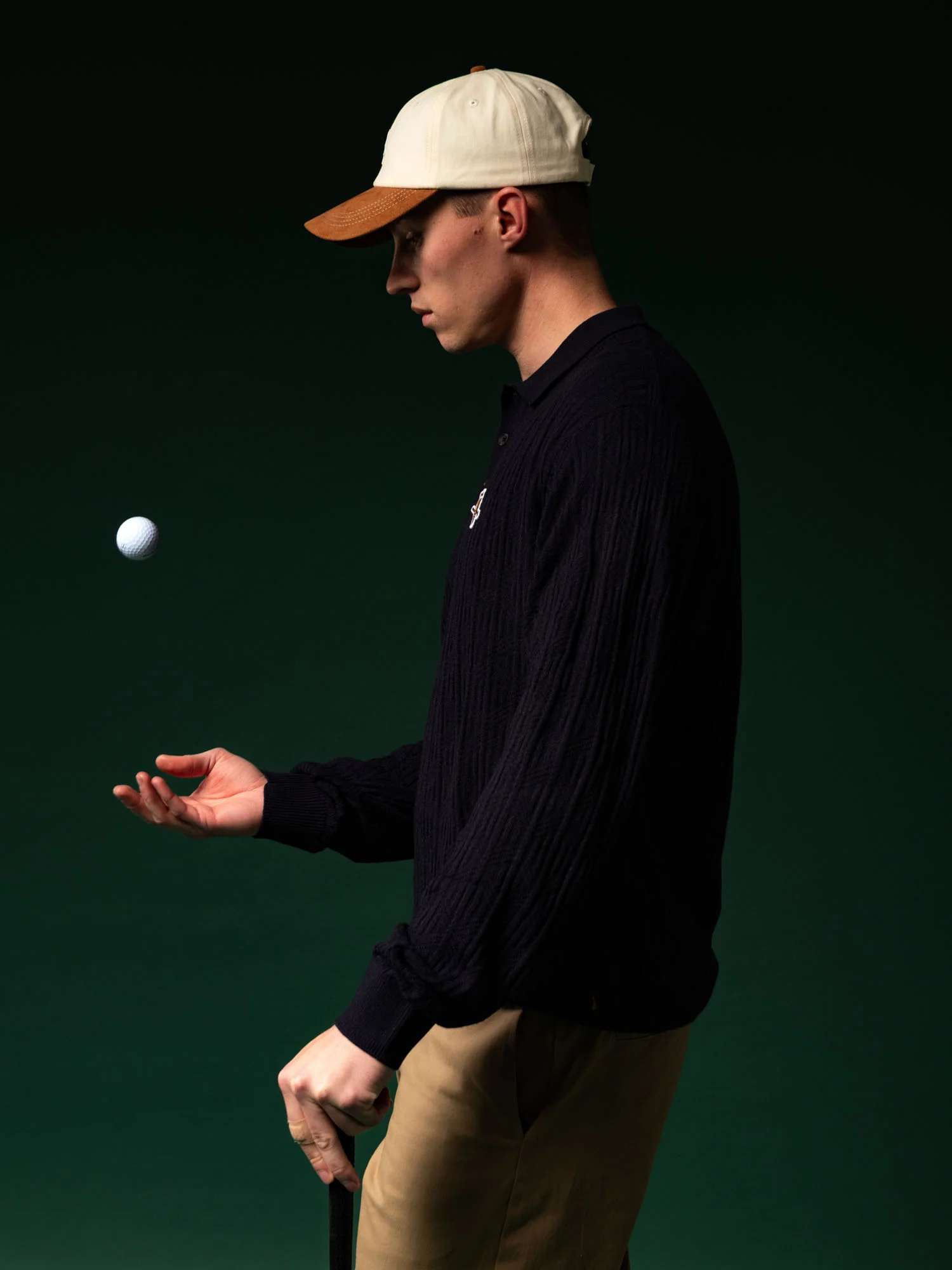 Gold Label Knit LS Polo Lake Blue - Image 4