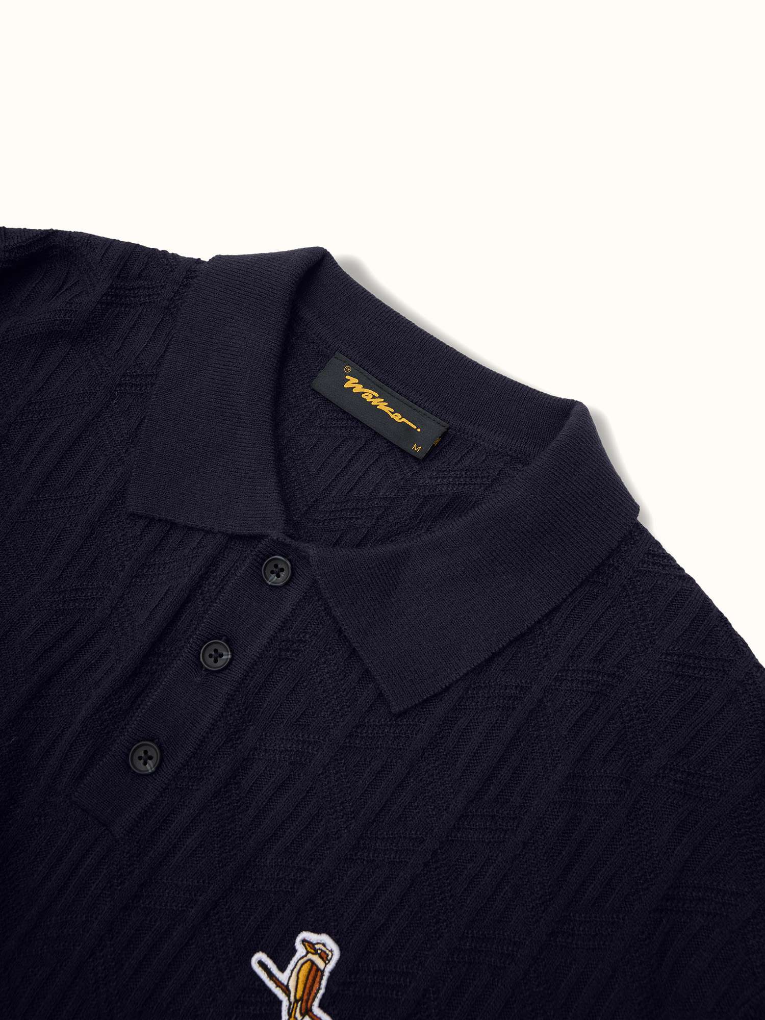 Gold Label Knit LS Polo Lake Blue - Image 5