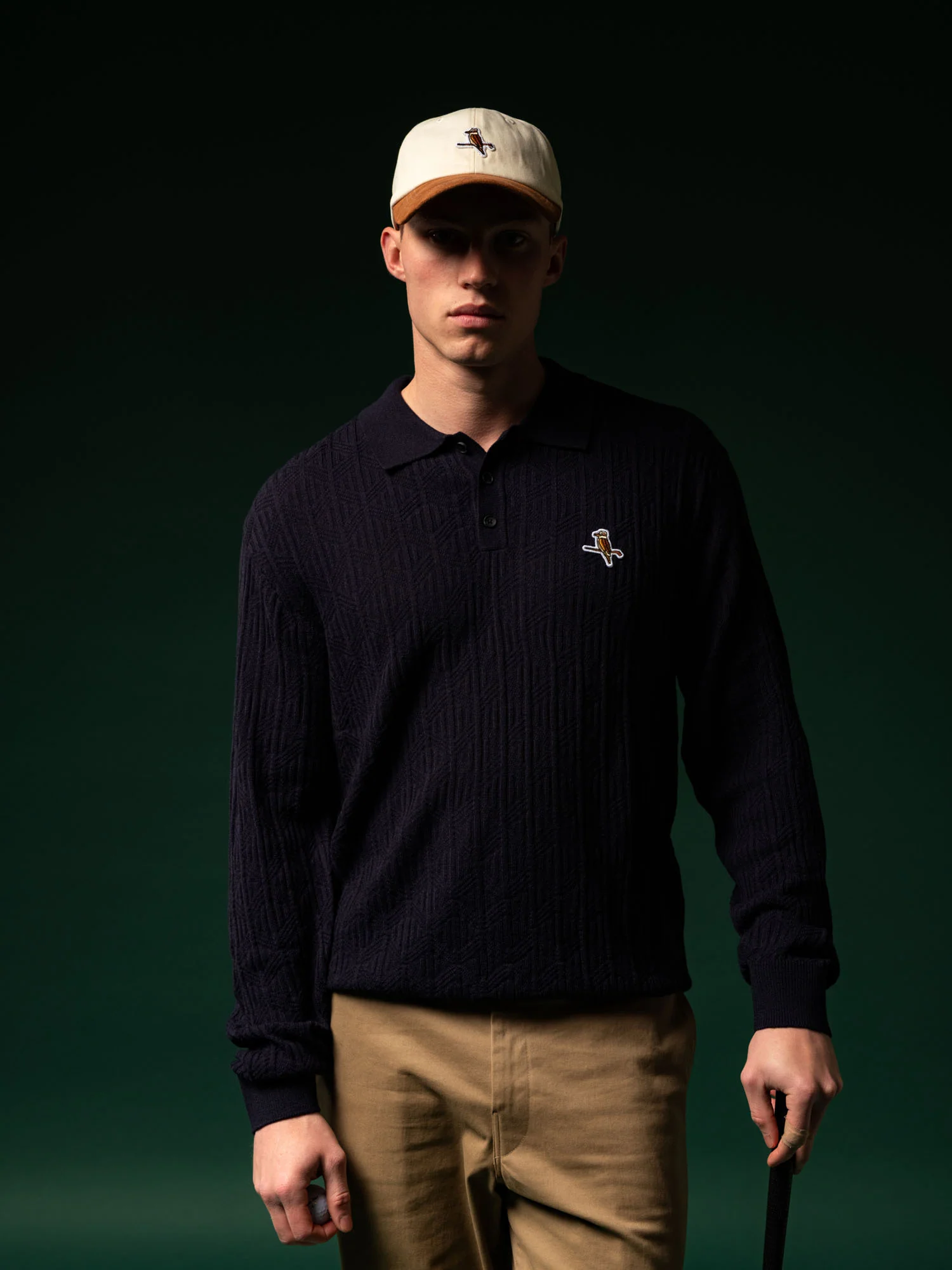 Gold Label Knit LS Polo Lake Blue - Image 7