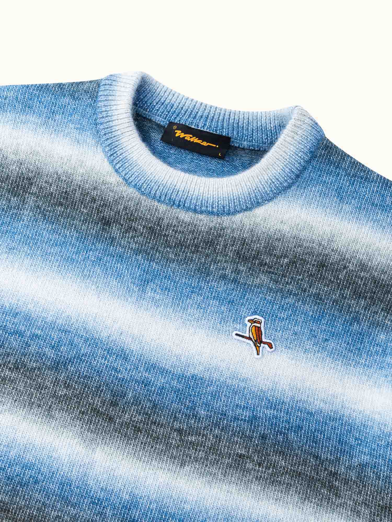 Gold Label Stripe Knit Indigo - Image 5