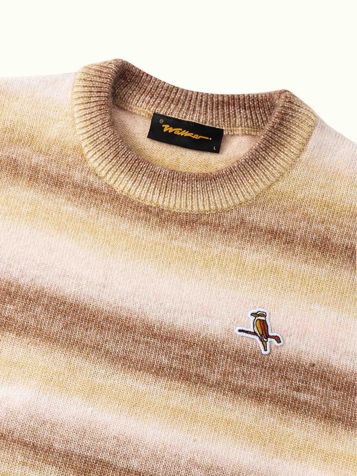 Gold Label Stripe Knit Almond - Image 4