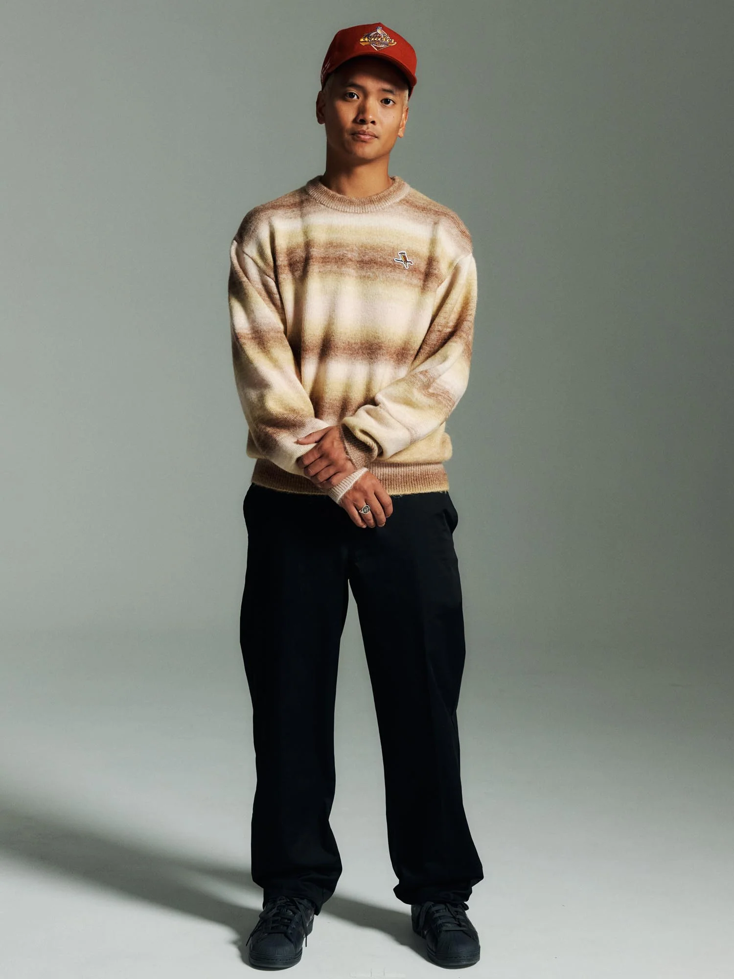 Gold Label Stripe Knit Almond - Image 6