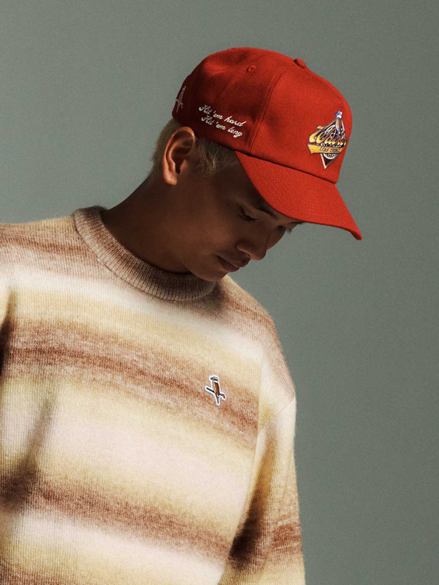 Gold Label Stripe Knit Almond - Image 9