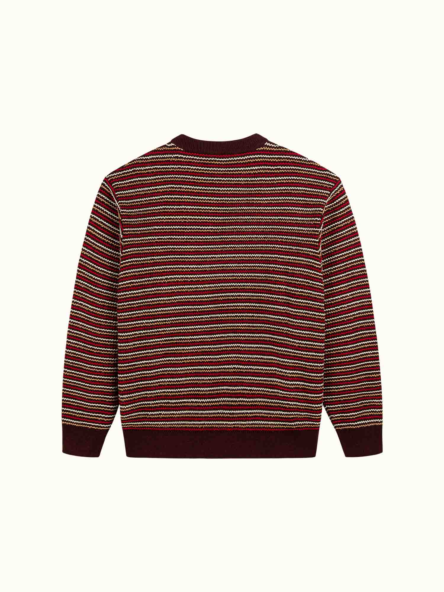 Gold Label Grid Knit Pullover Chocolate - Image 8