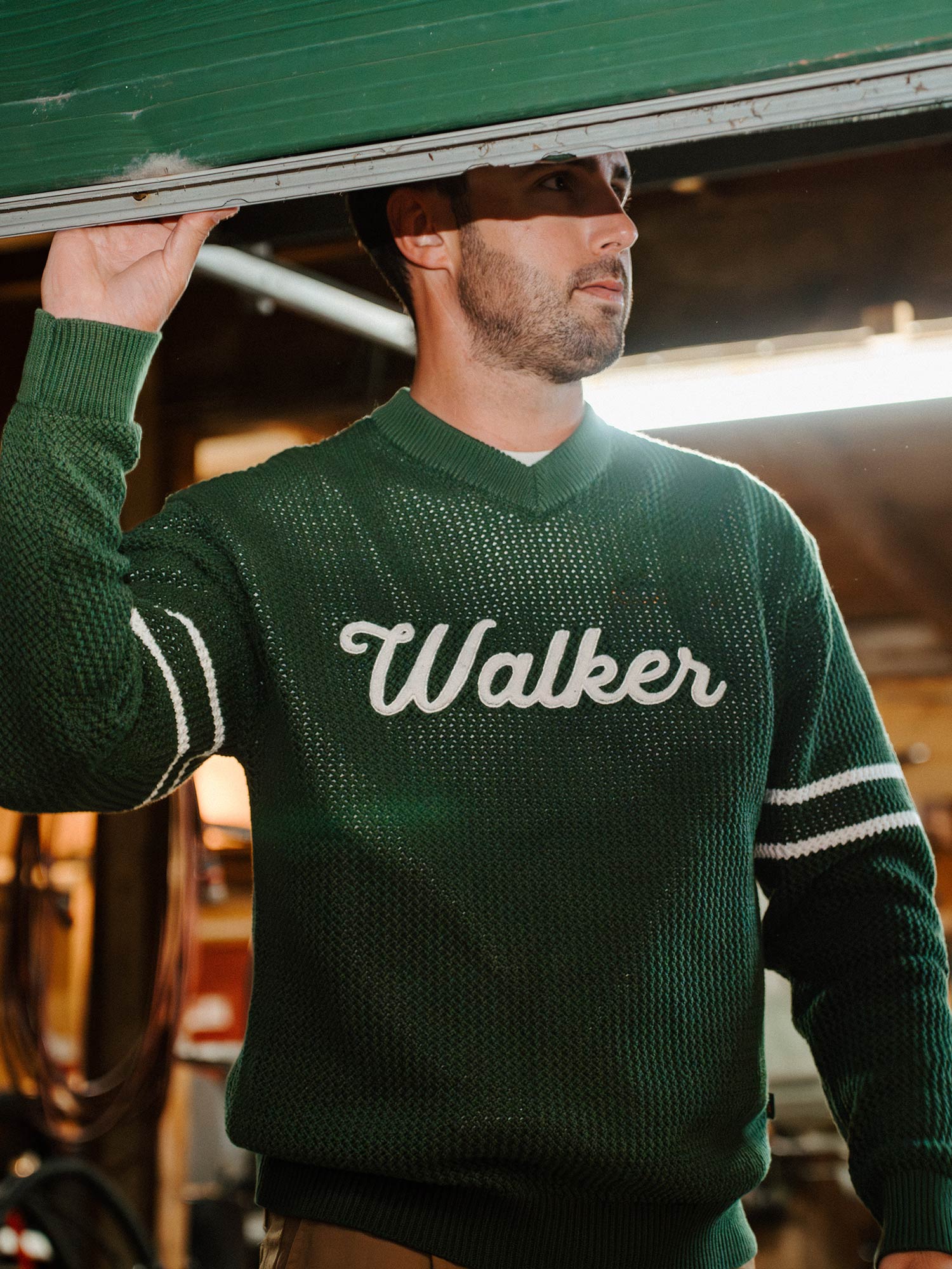 Jersey Knit Sweater Forest - Image 3