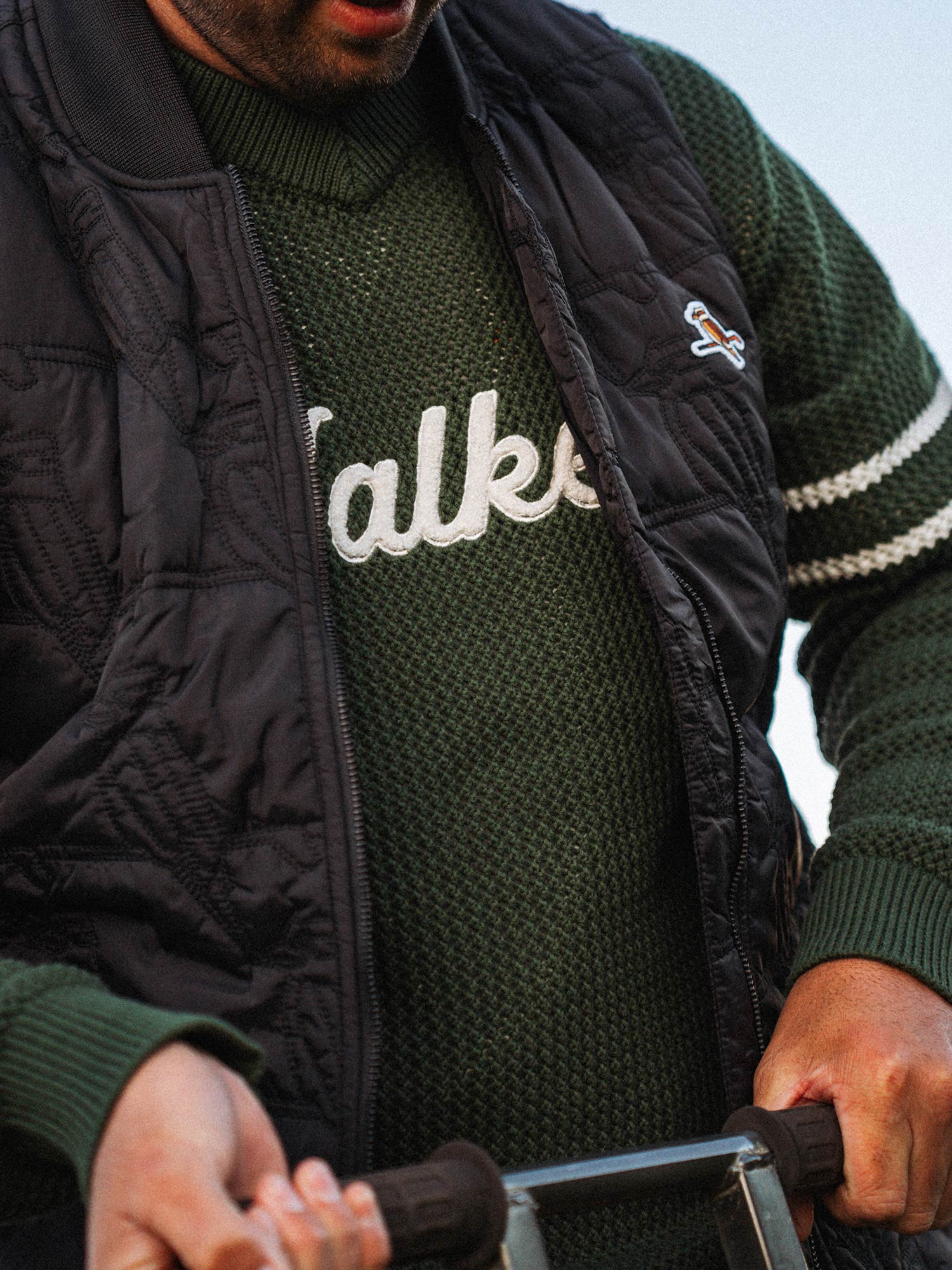 Jersey Knit Sweater Forest - Image 7