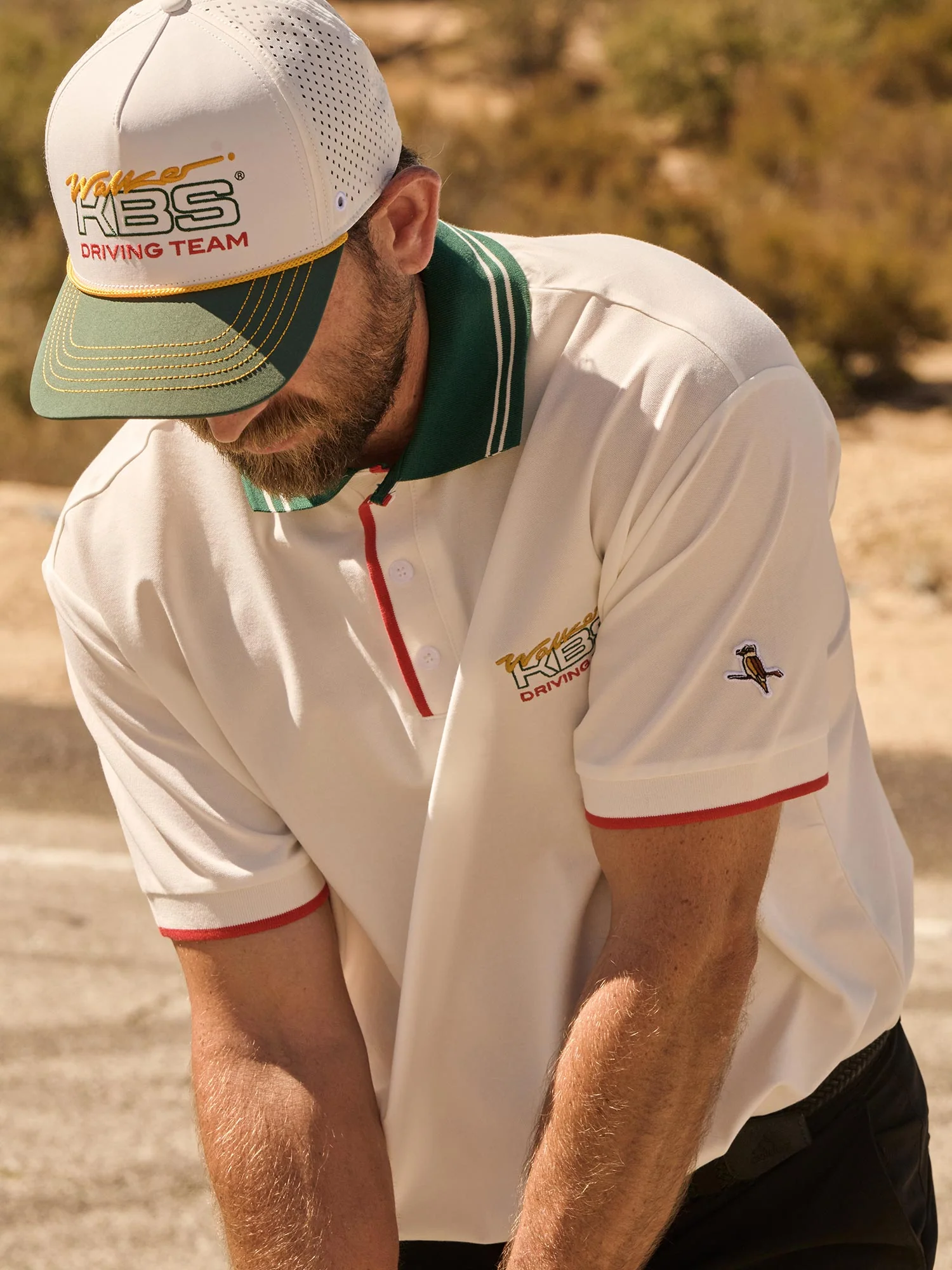 Driving Team Striker Cap - Racing White / Green - Image 3