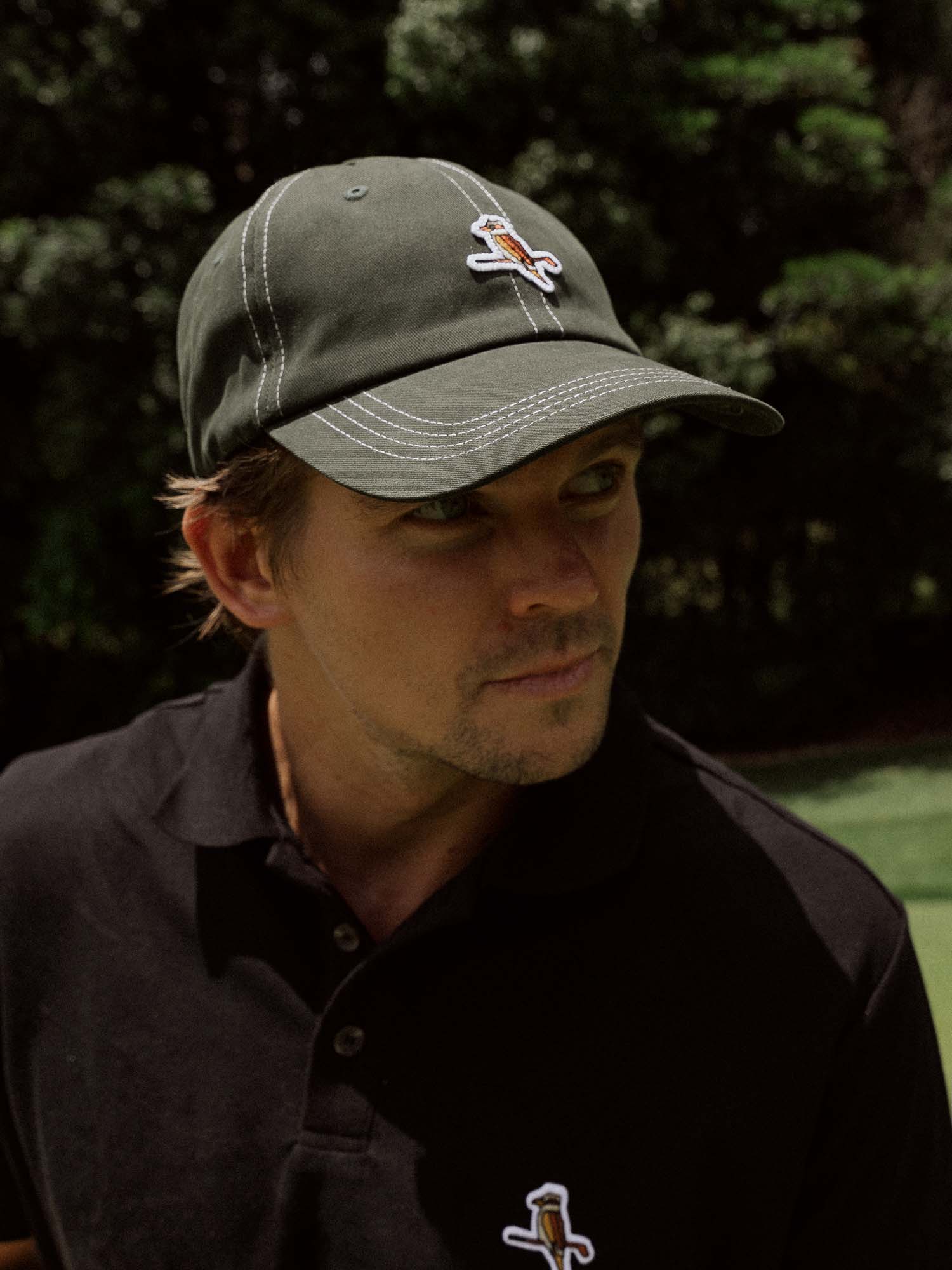 Kooka 6 Panel Cap Pine Green - Image 6