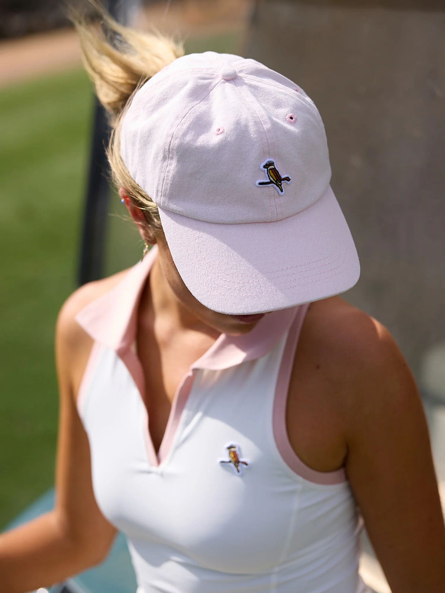 Kooka 6 Panel Cap Pink - Image 4