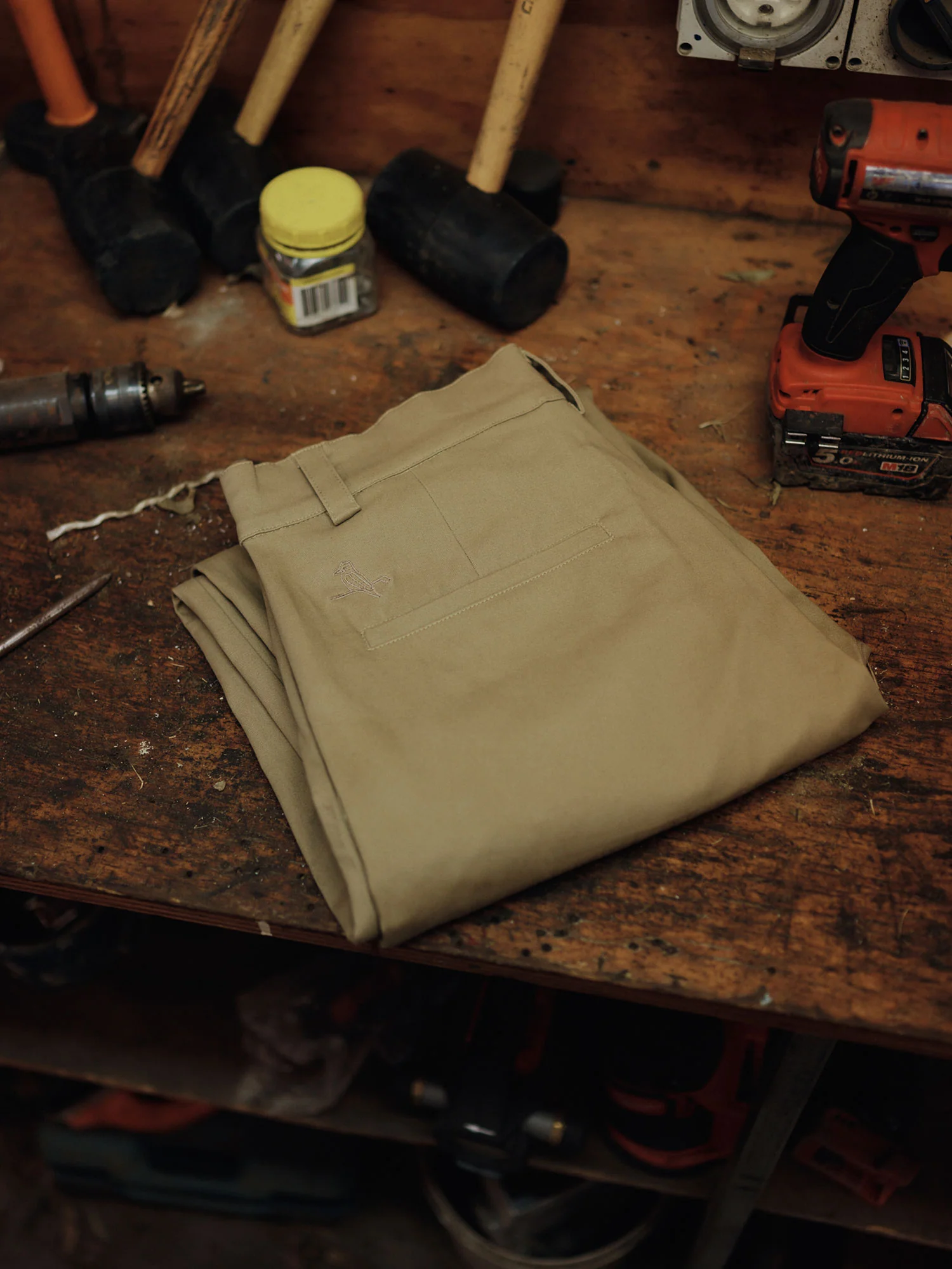 Brushed Winter Pant Tan - Image 7