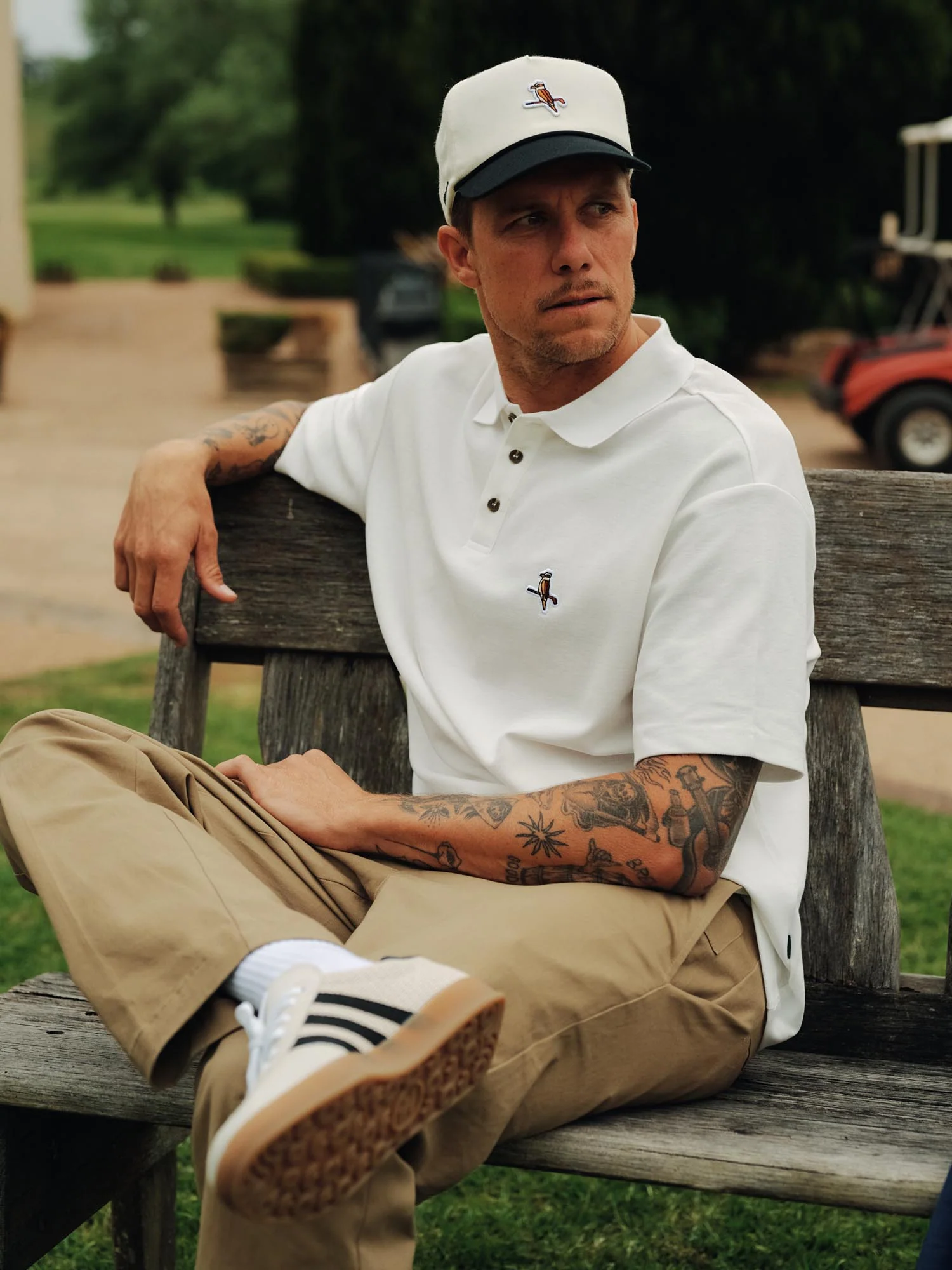 Kooka Classic Cap Cream Black - Image 3
