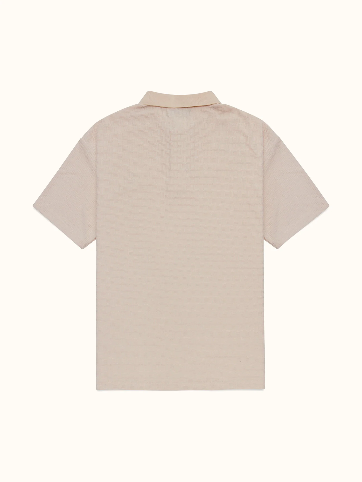 Kooka Jacquard Terry Polo Cream - Image 5