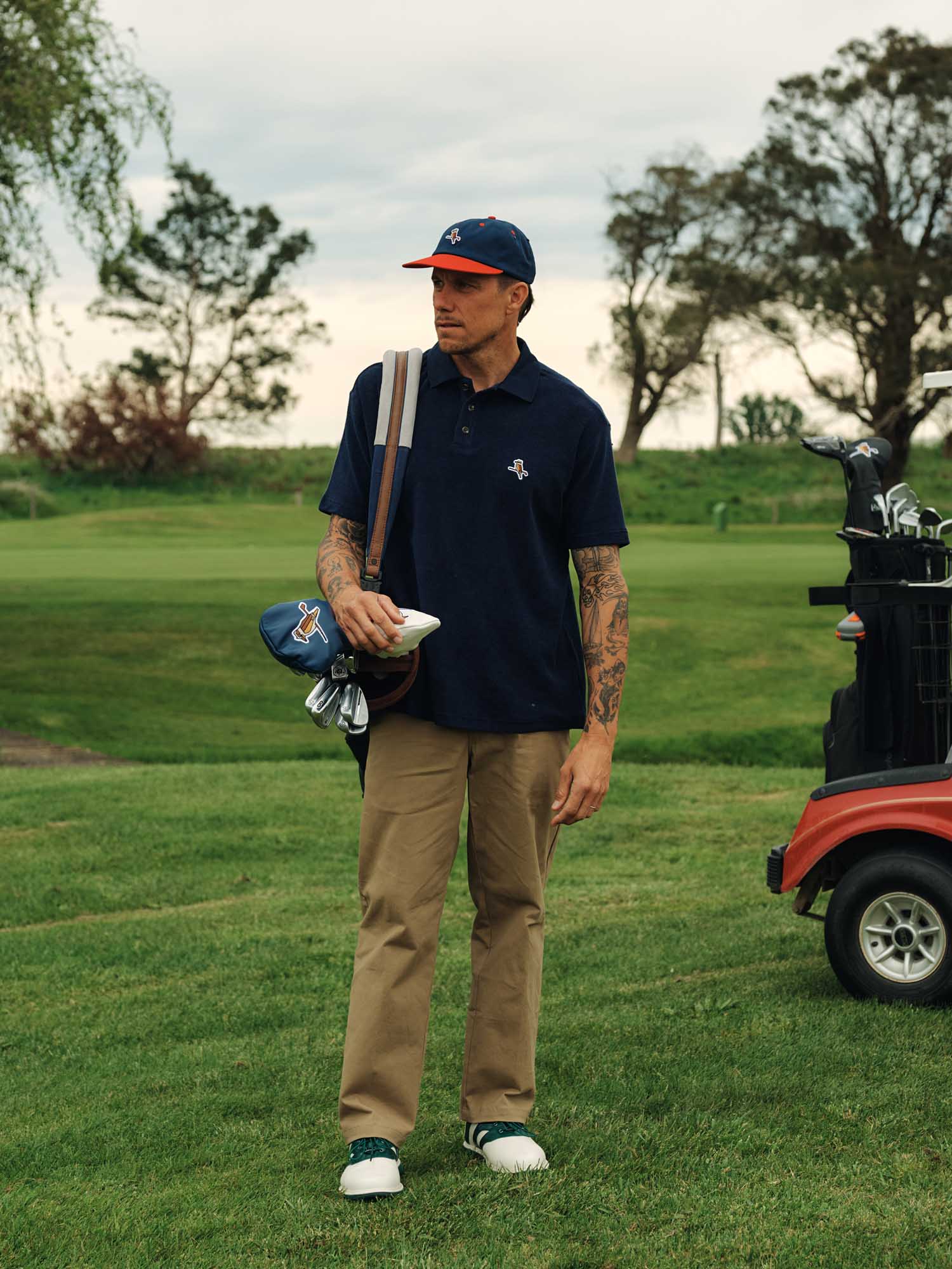 Kooka Low Cap Navy / Red - Image 5