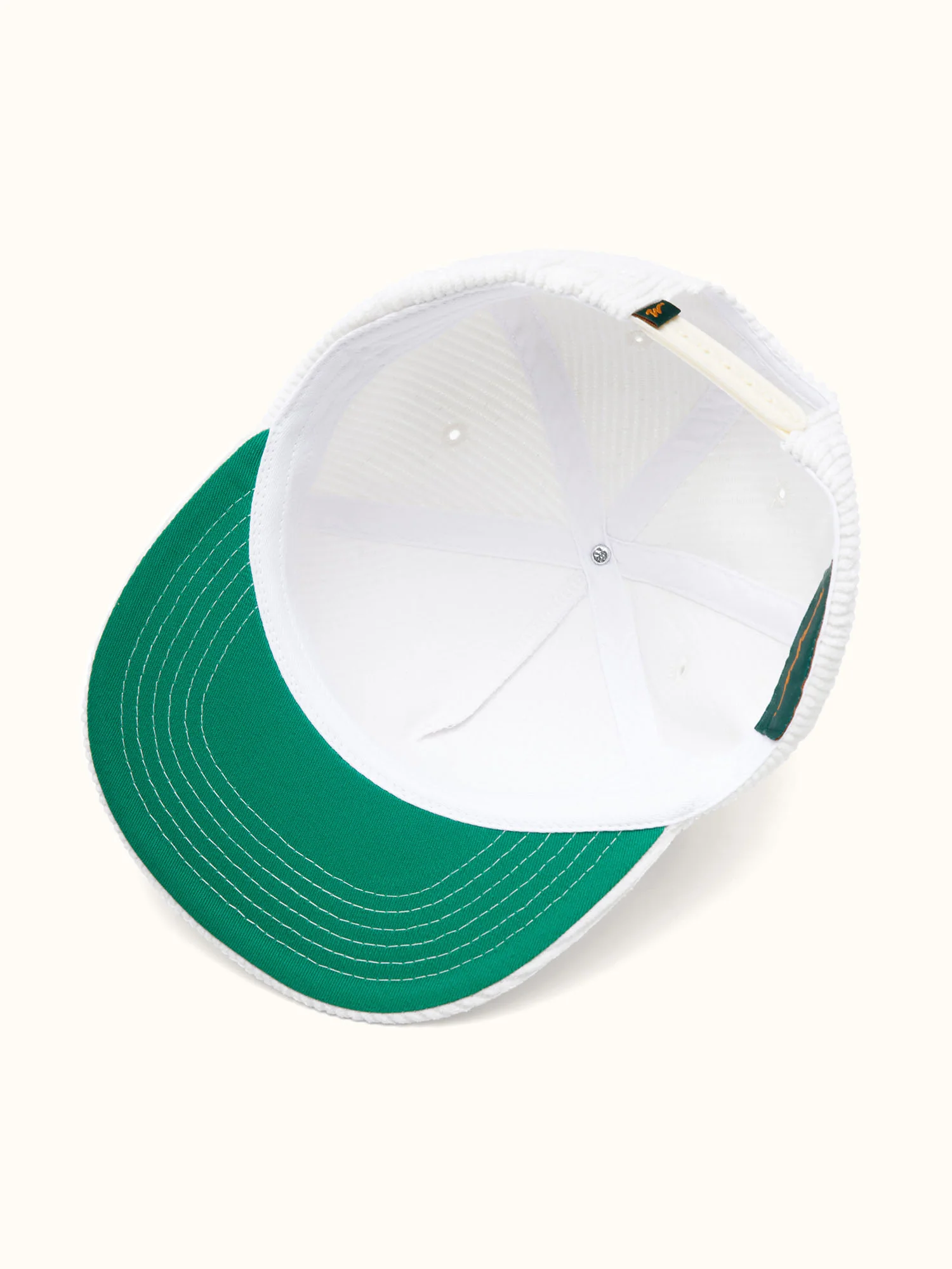 Kooka Mid Box Cap Cream Corduroy - Image 5