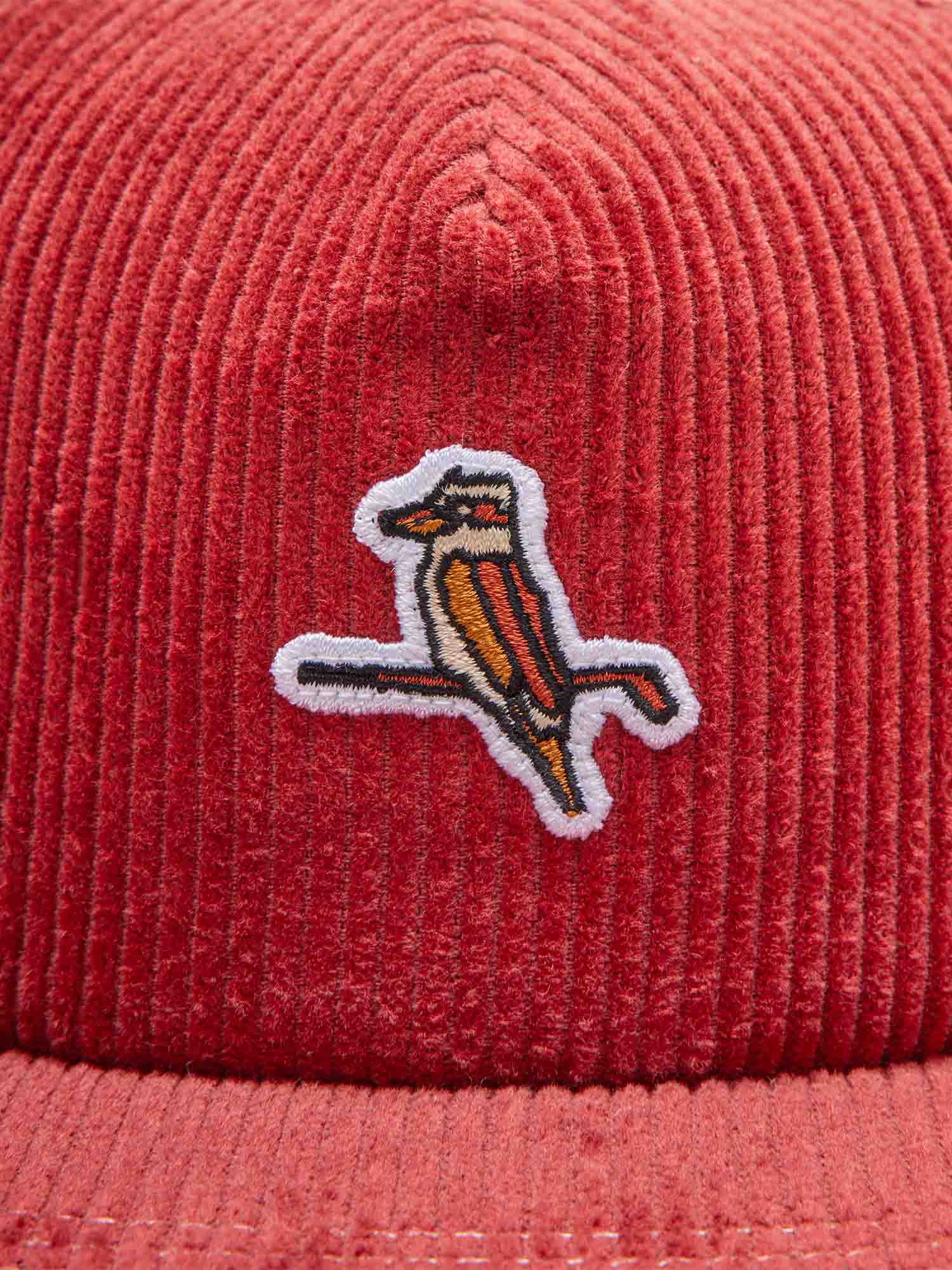 Kooka Mid Box Cap Red Corduroy - Image 2