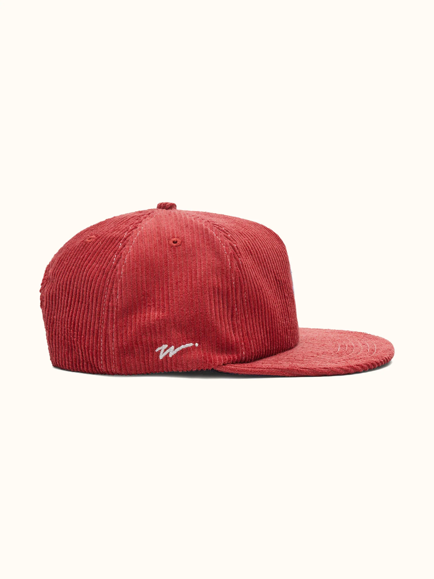 Kooka Mid Box Cap Red Corduroy - Image 3