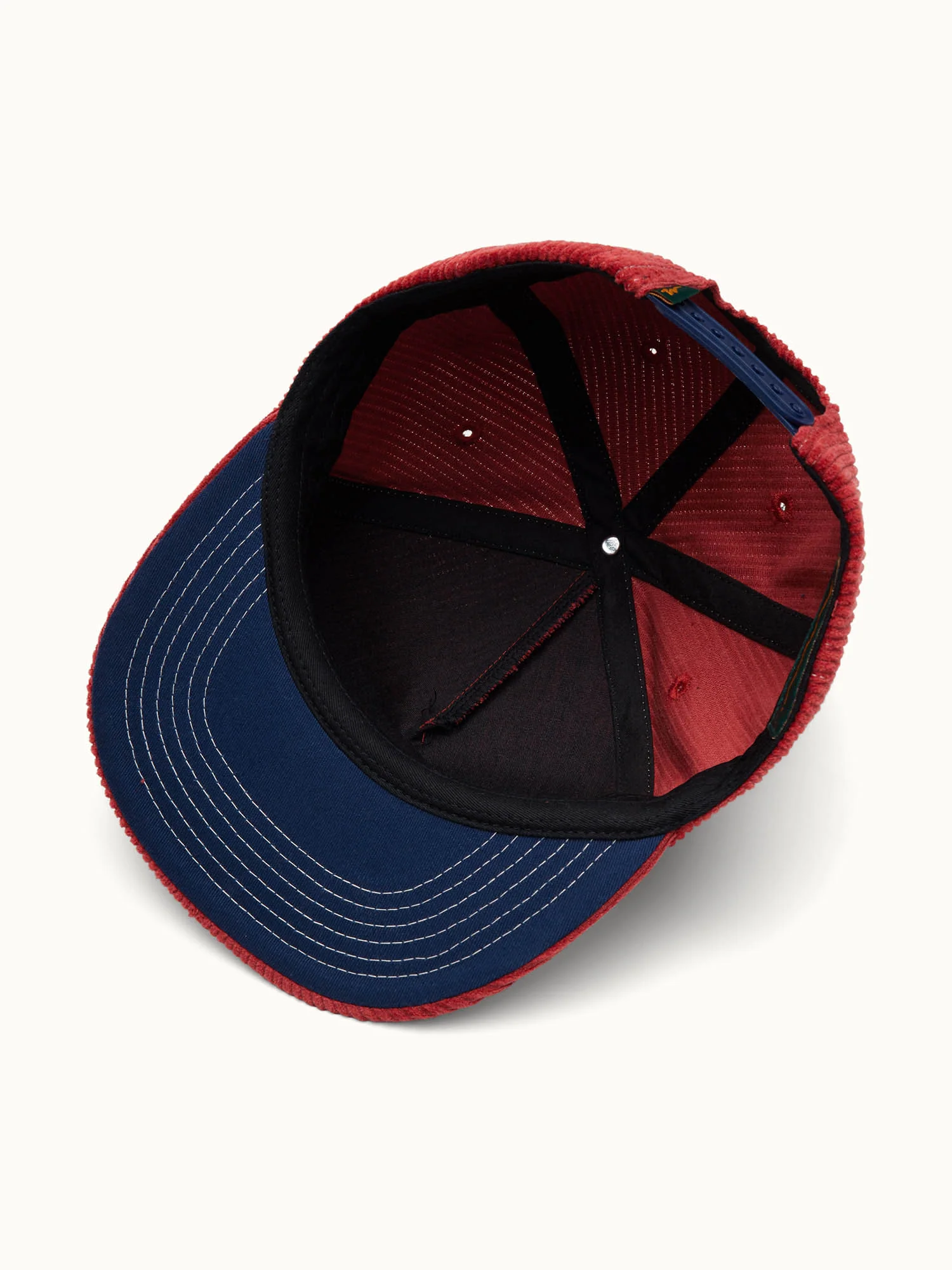 Kooka Mid Box Cap Red Corduroy - Image 5