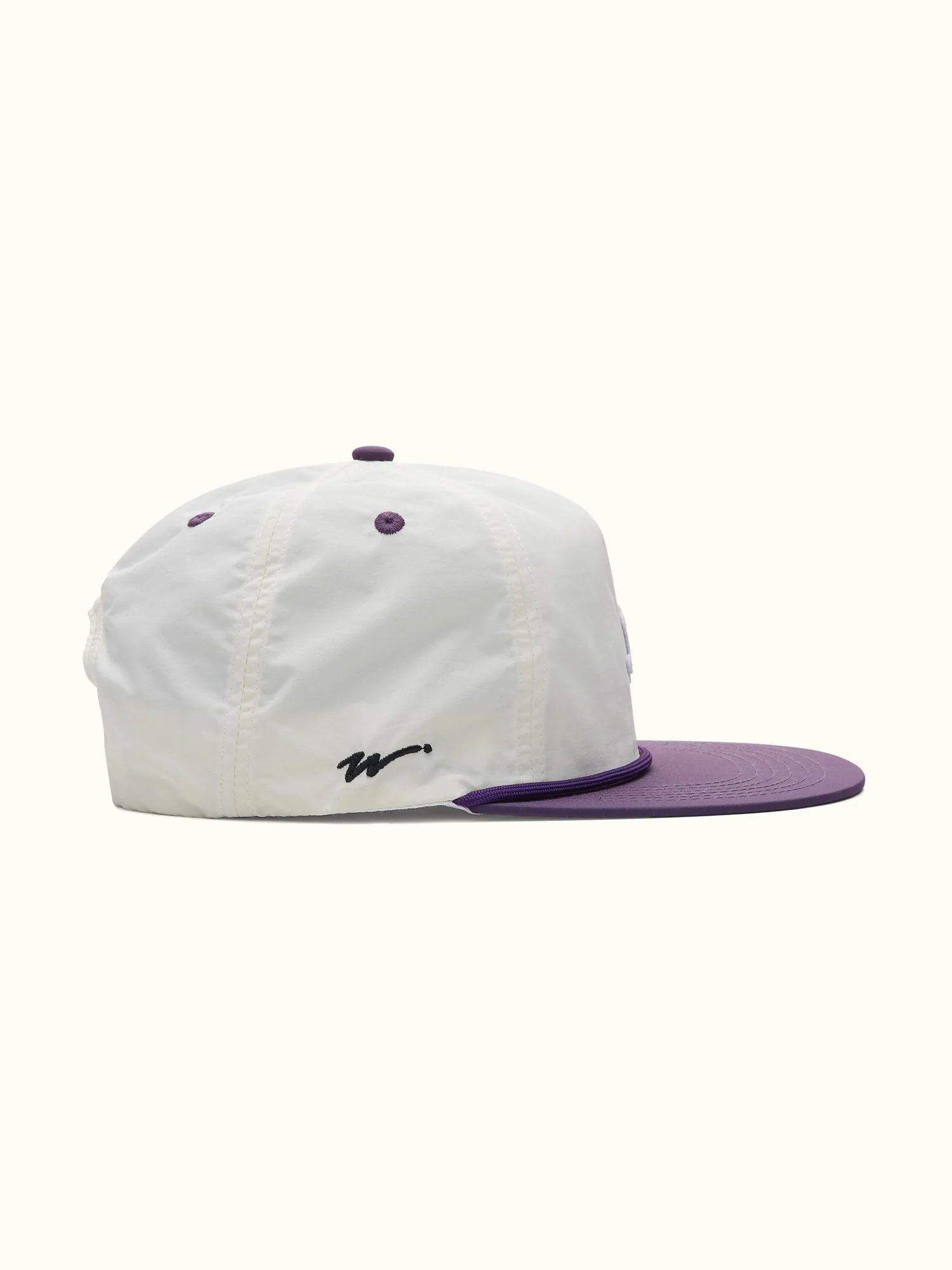 Kooka Nylon Cap Cream / Plum - Image 3