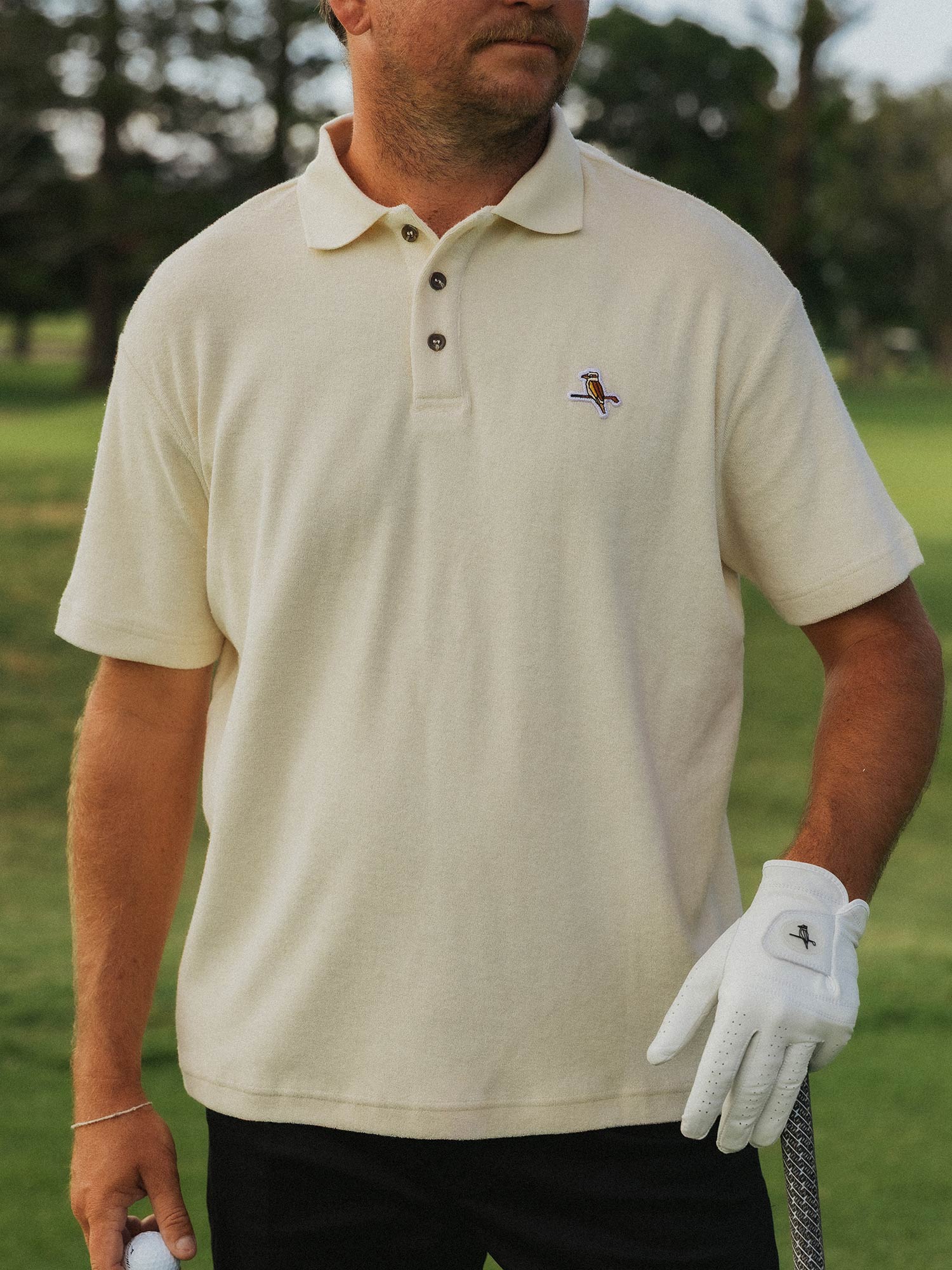 Kooka Terry Polo Cream - Image 4