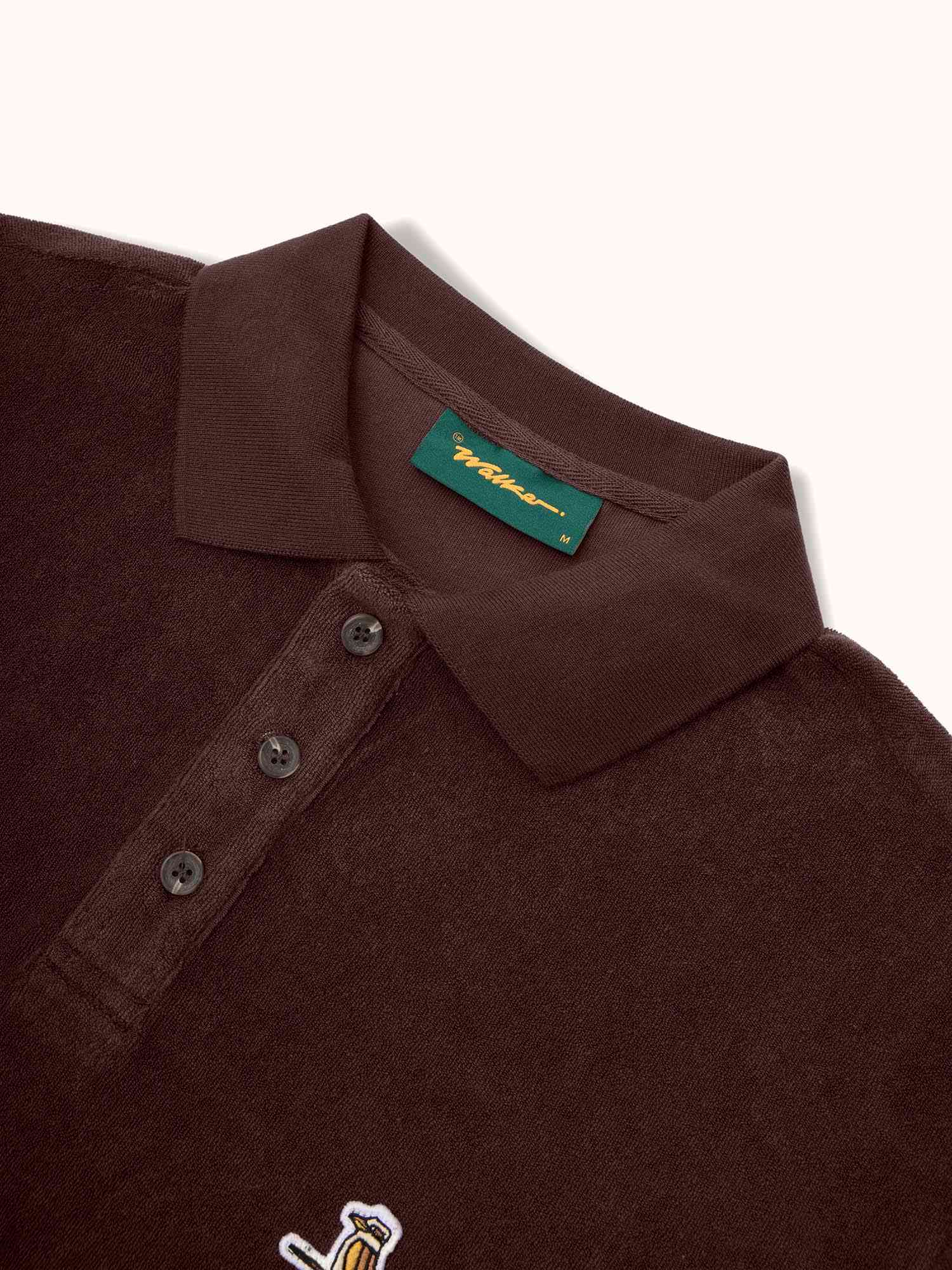 Kooka Terry Polo Deep Chocolate - Image 3