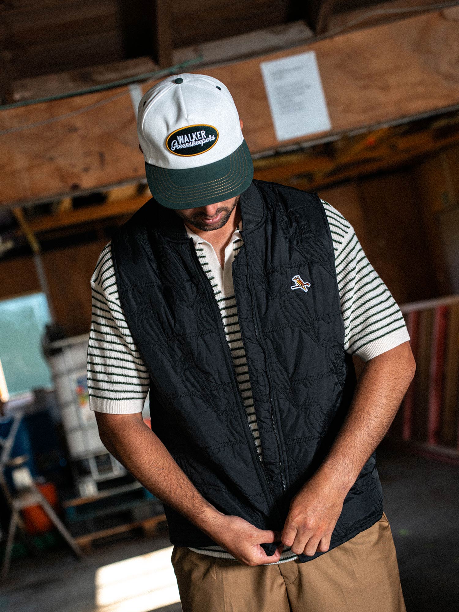 Kookaburra Quilted Vest Black - Image 5