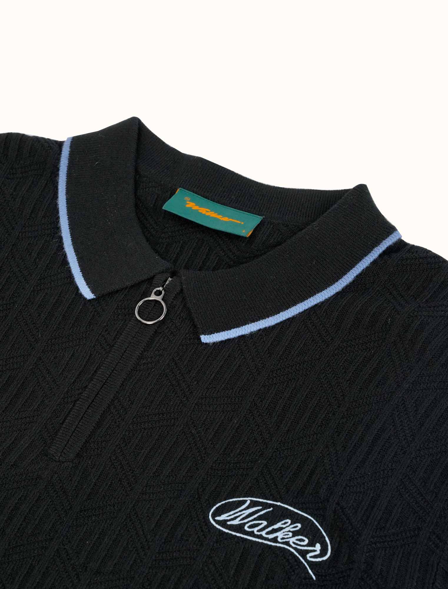 Lasso Knit Polo Black - Image 4