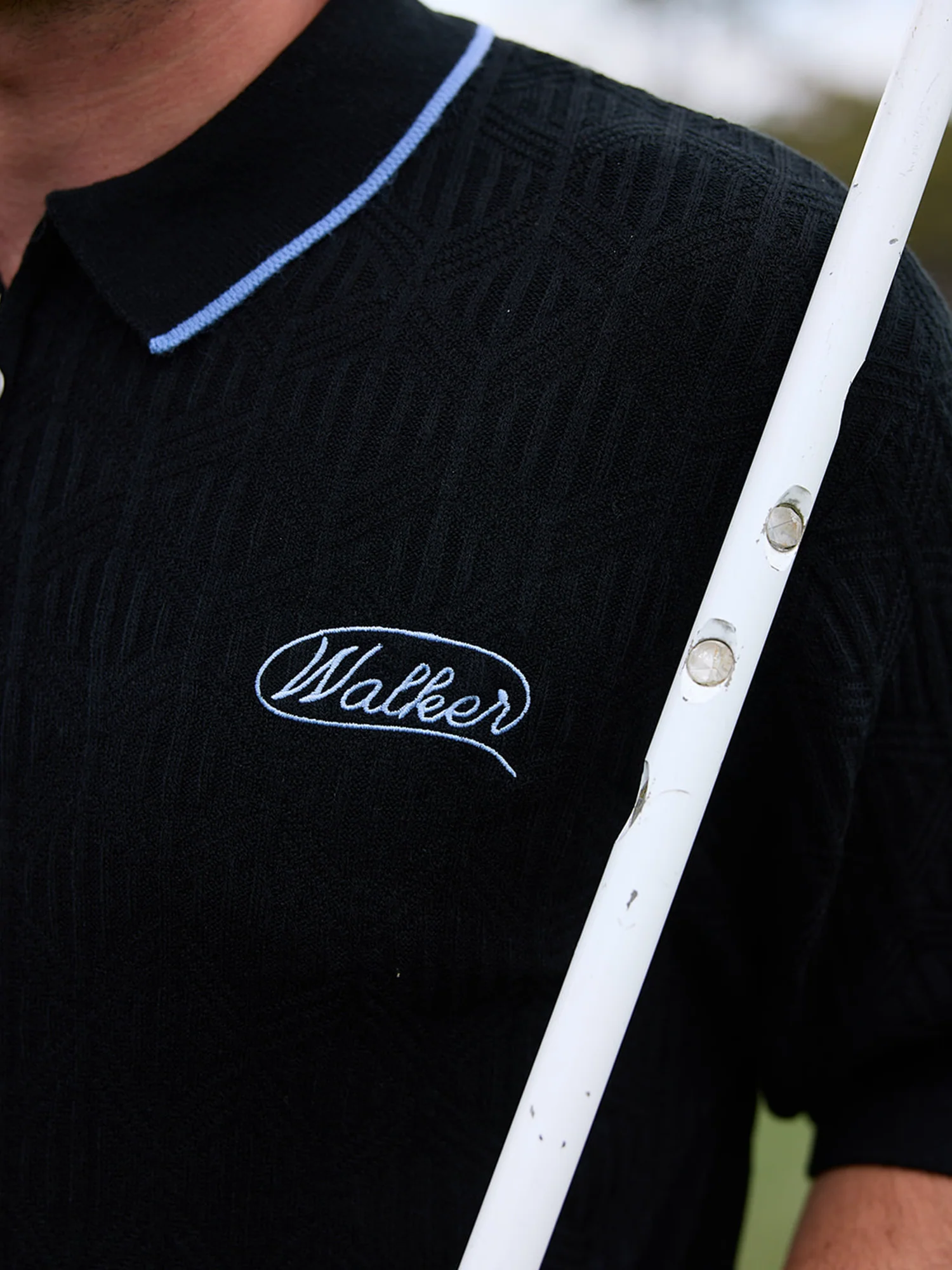 Lasso Knit Polo Black - Image 5