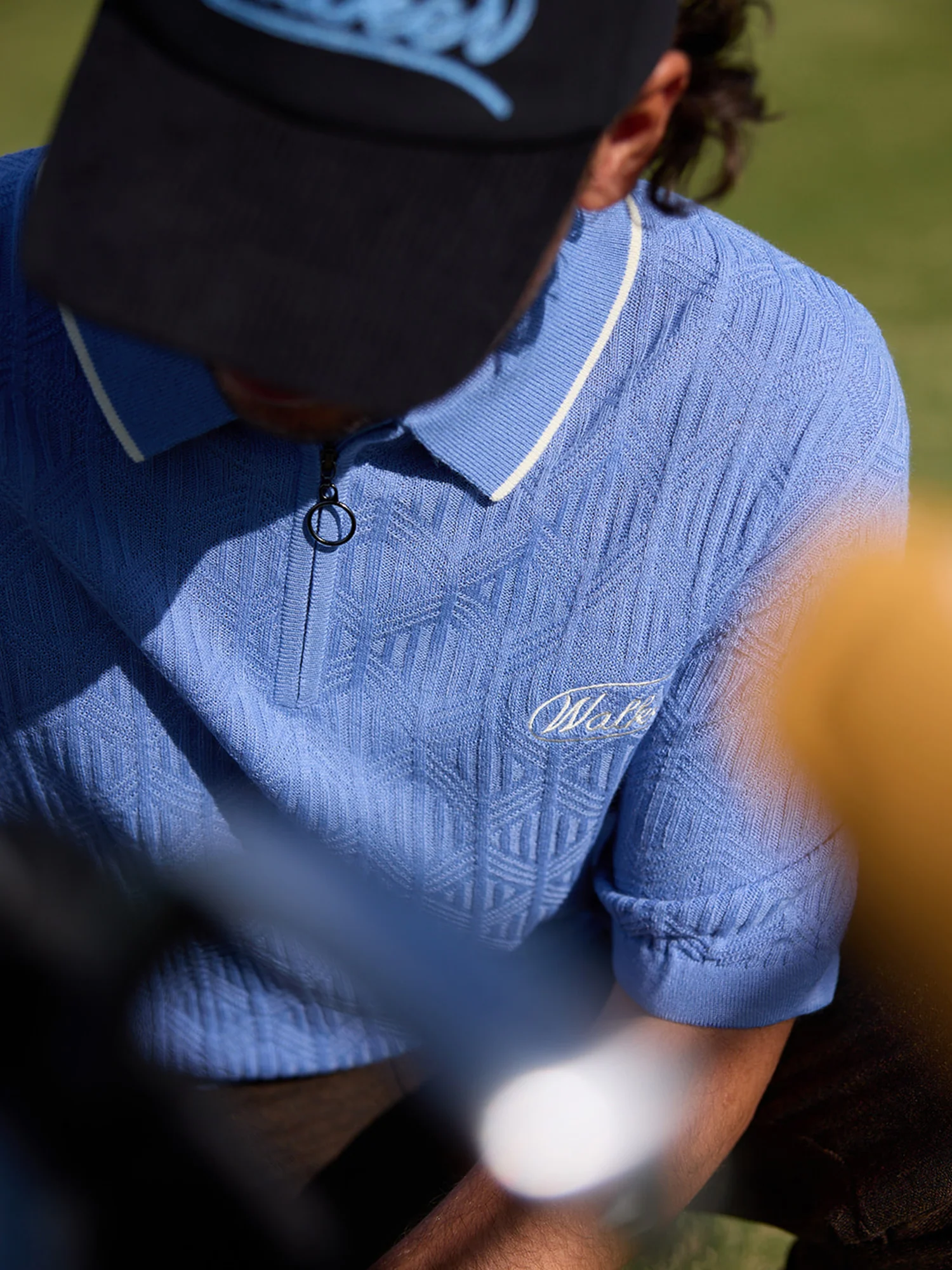 Lasso Knit Polo Sky Blue - Image 3