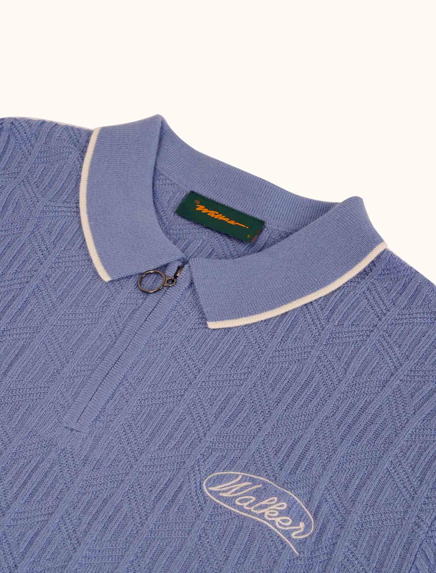 Lasso Knit Polo Sky Blue - Image 6