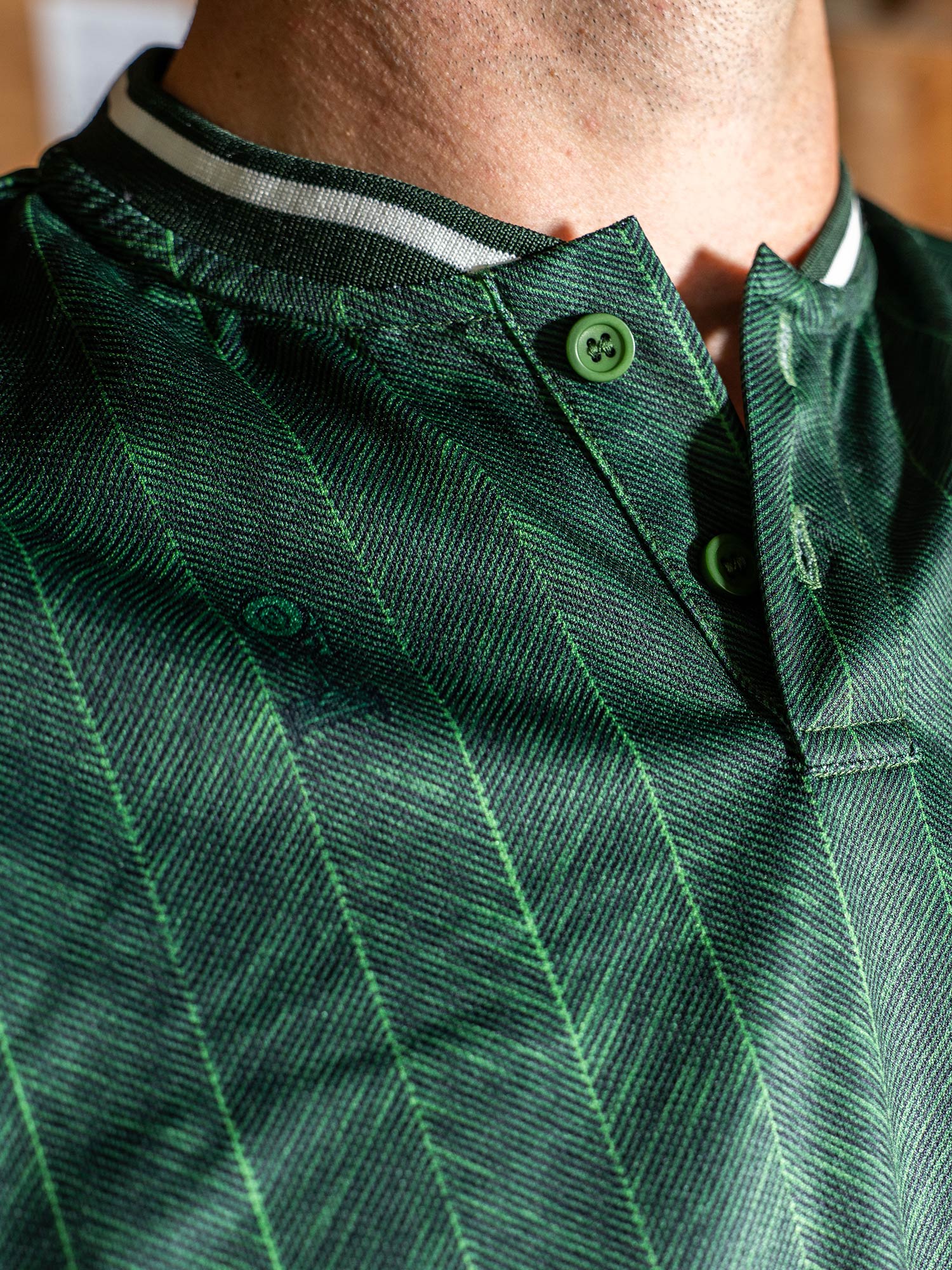 Lawn Stripe Blade Polo Forest - Image 2