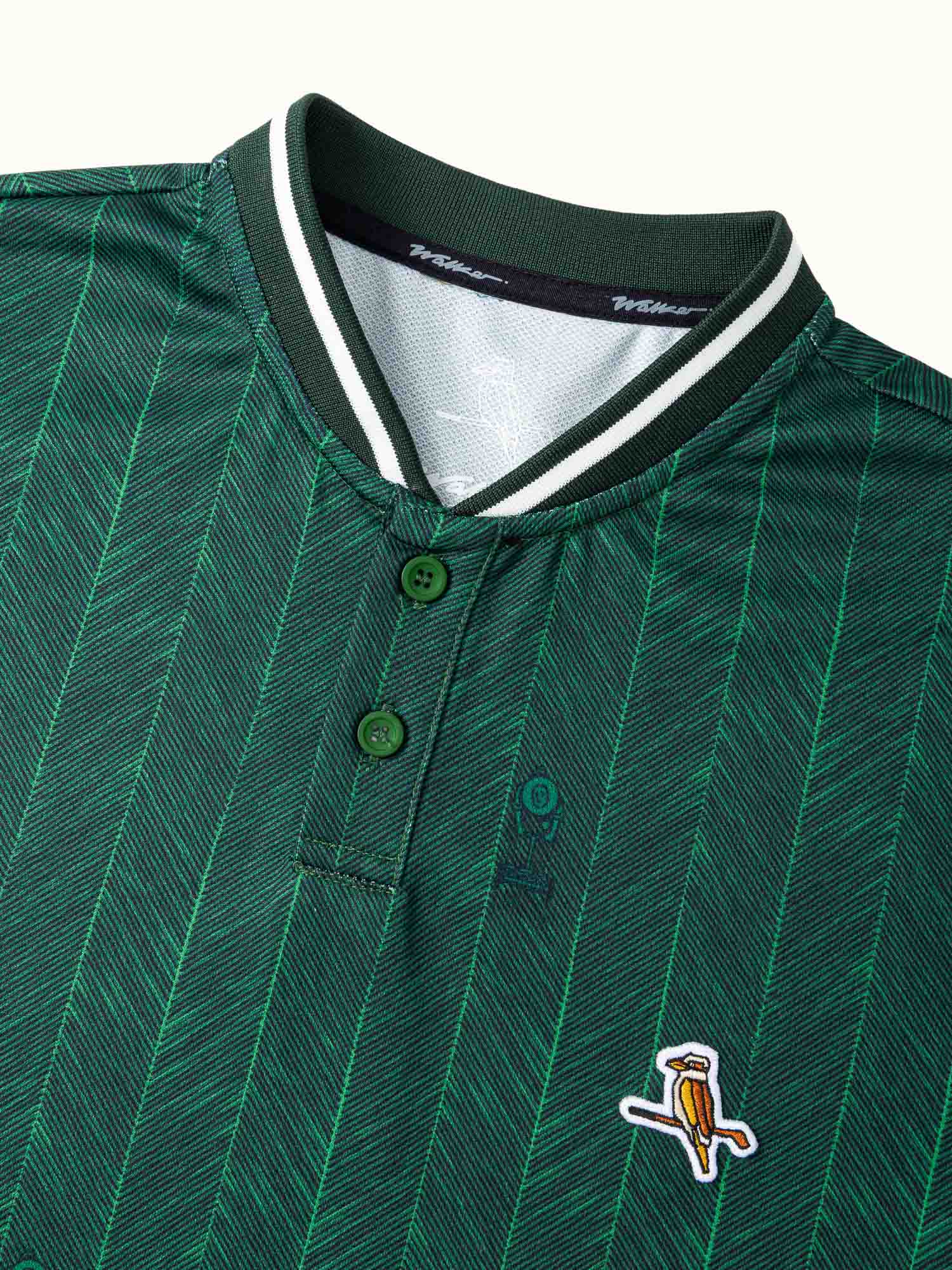 Lawn Stripe Blade Polo Forest - Image 3