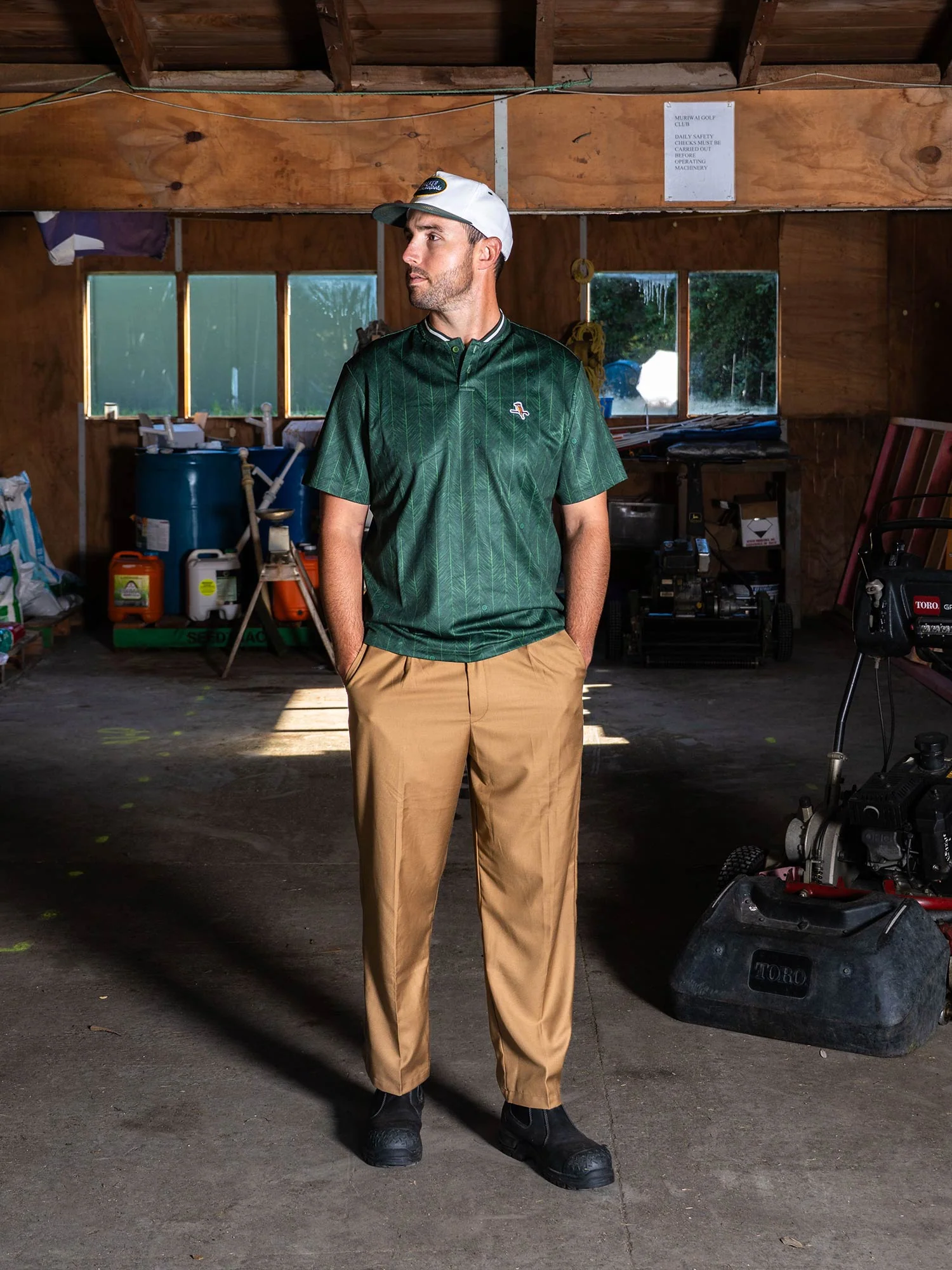 Lawn Stripe Blade Polo Forest - Image 4