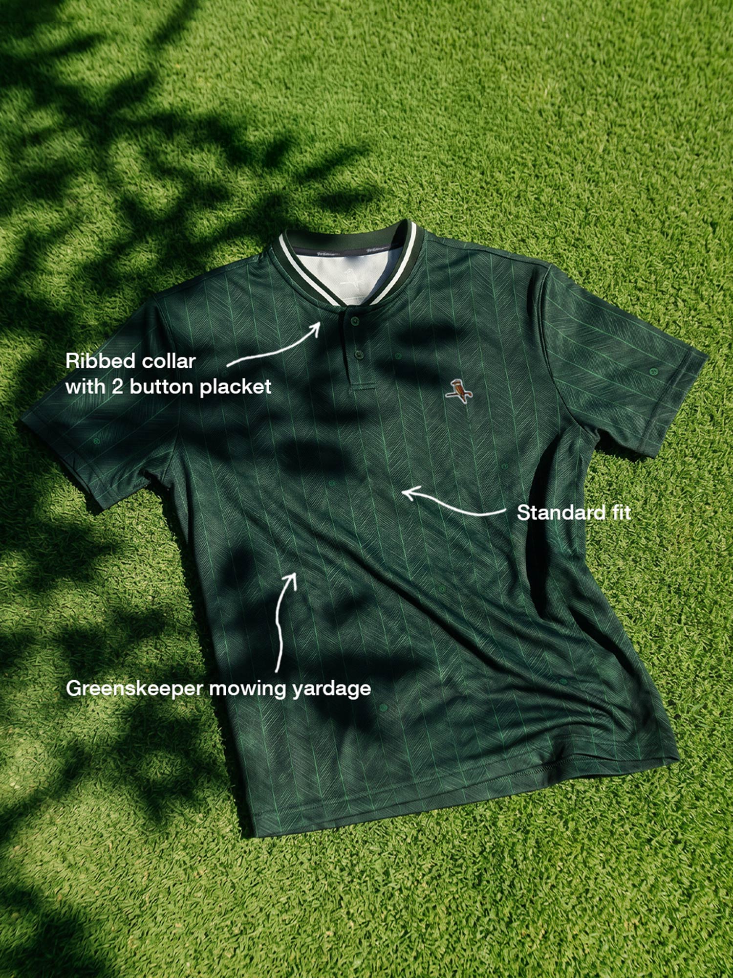 Lawn Stripe Blade Polo Forest - Image 9