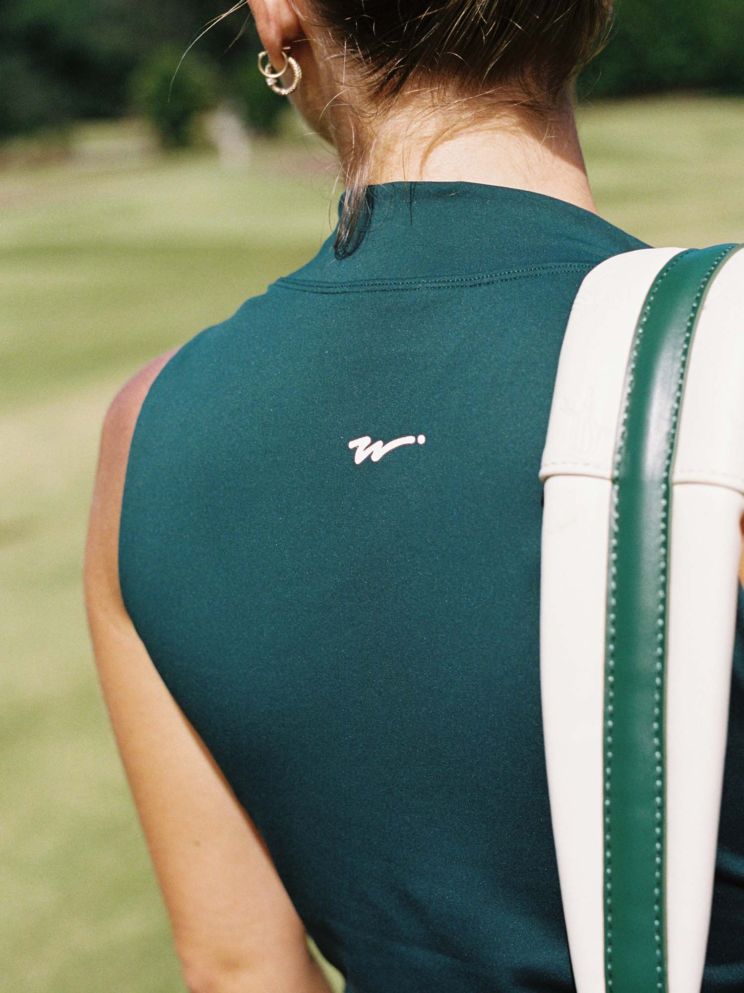 Womens Mockneck Tank Forest - Image 6