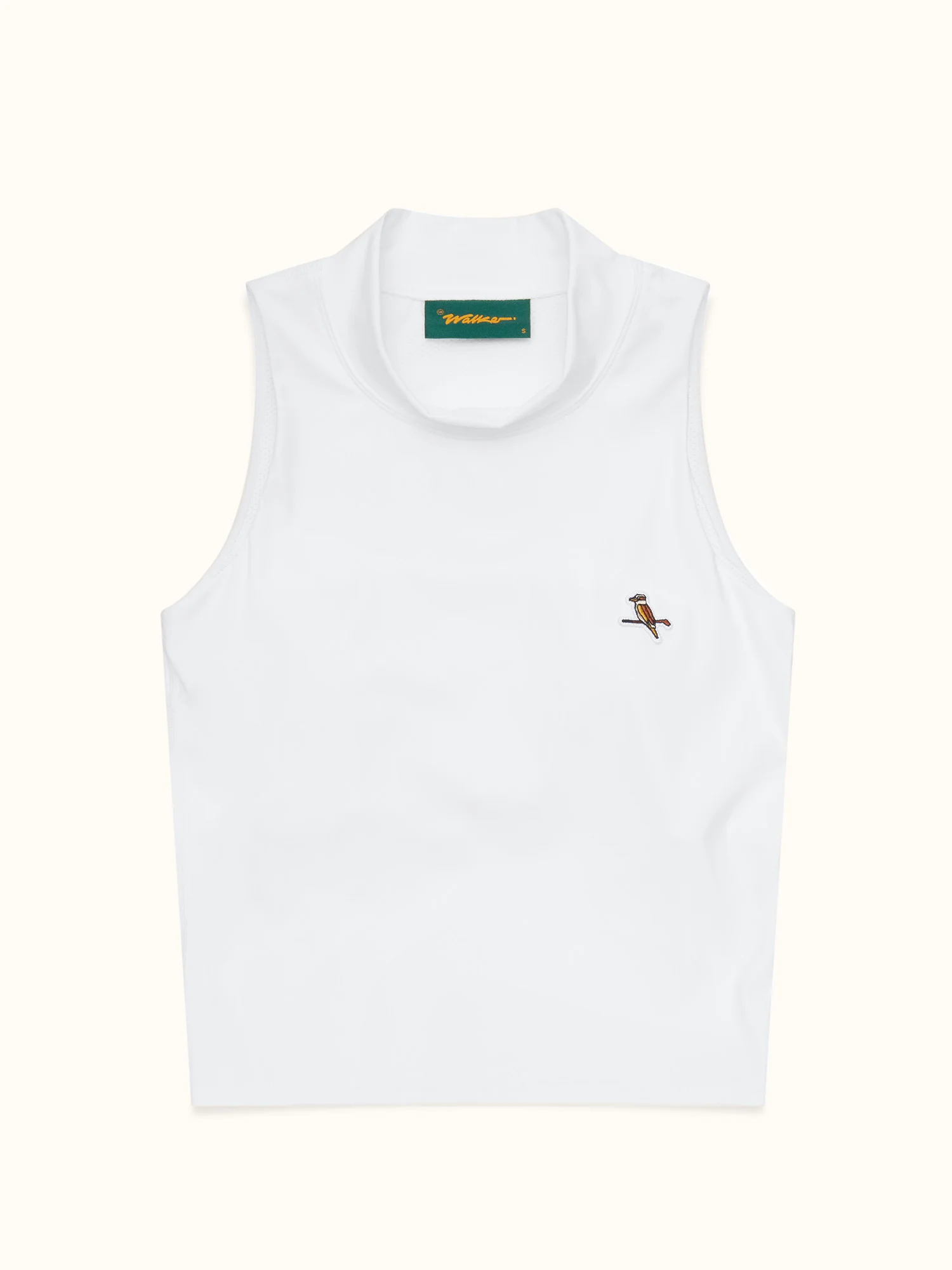 Womens Mockneck Tank White