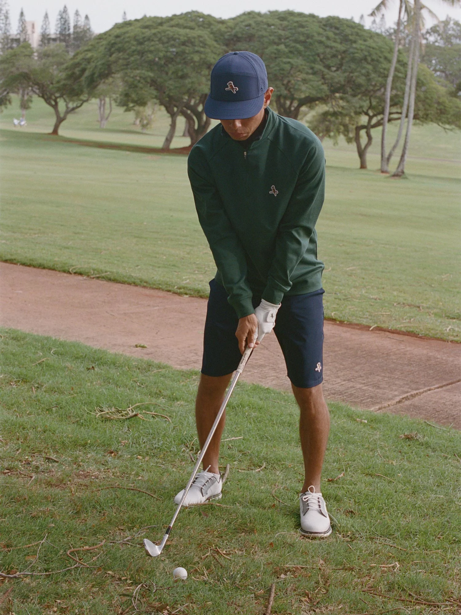 Par-Tec Quarter Zip Fleece Forest - Image 4