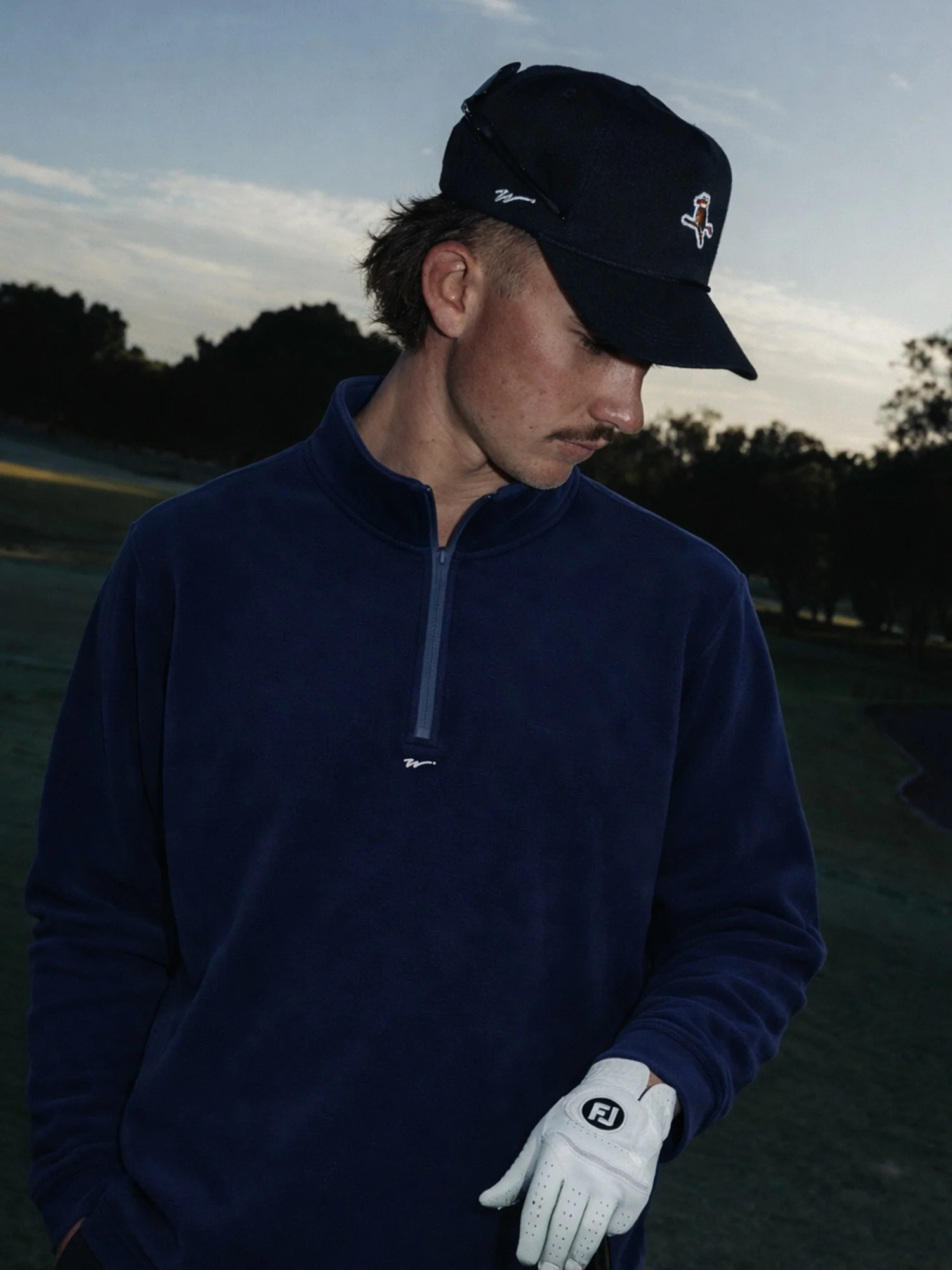 Par-Tec Quarter Zip Pullover Navy - Image 3